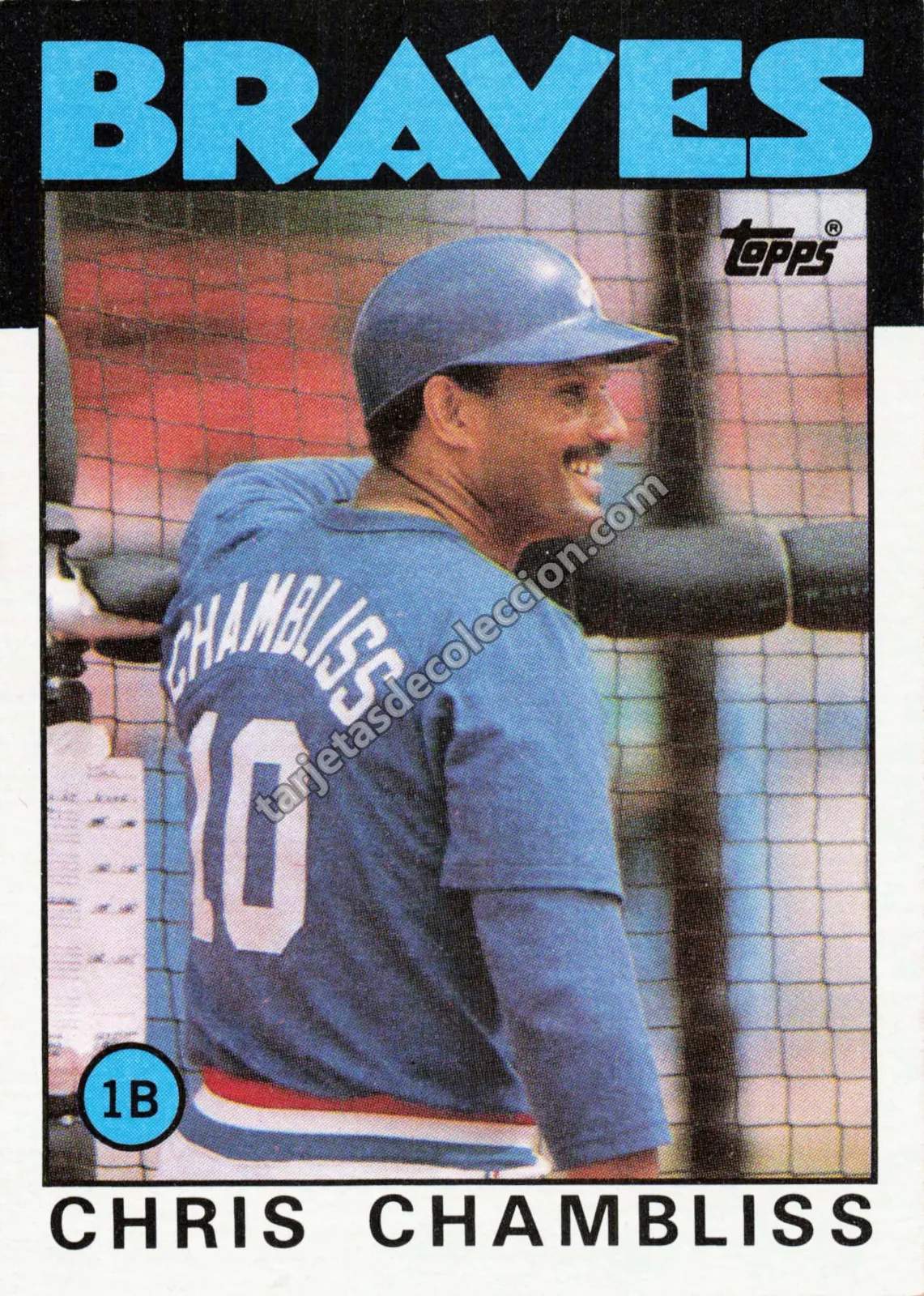 1986 Topps Chris Chambliss #293 (Atlanta Braves)