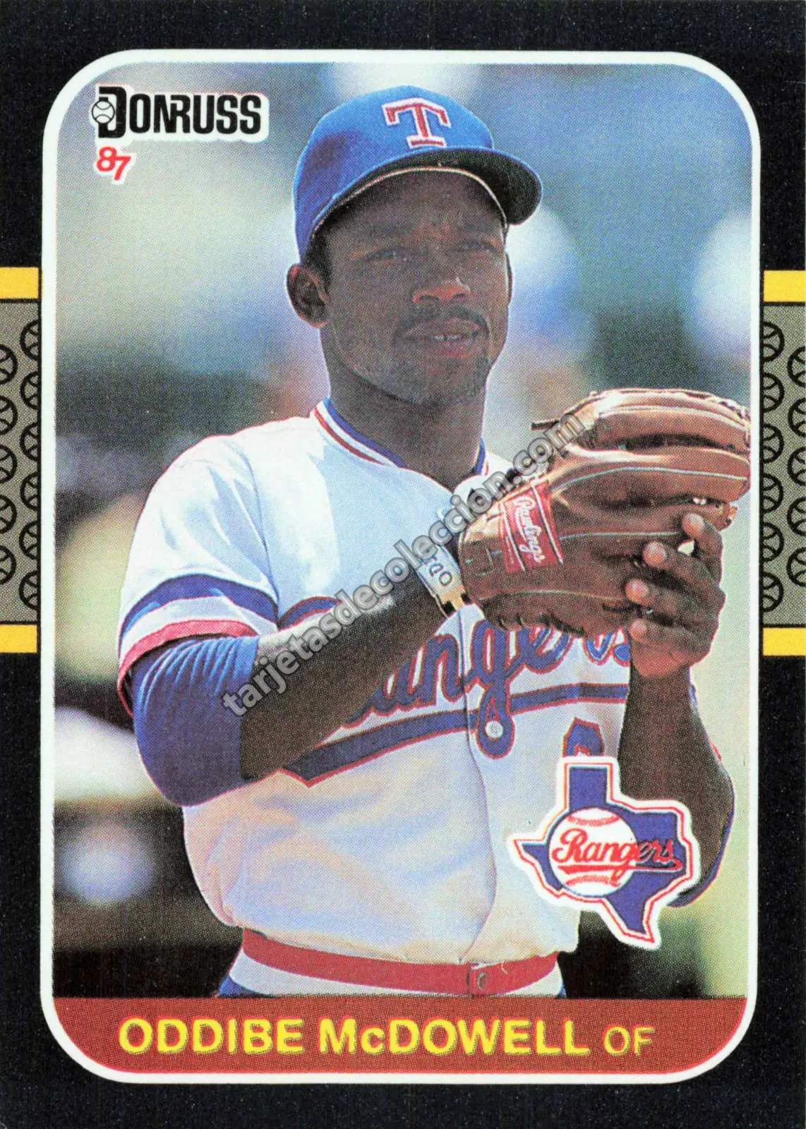 1987 Donruss Oddibe McDowell #161 (Texas Rangers)