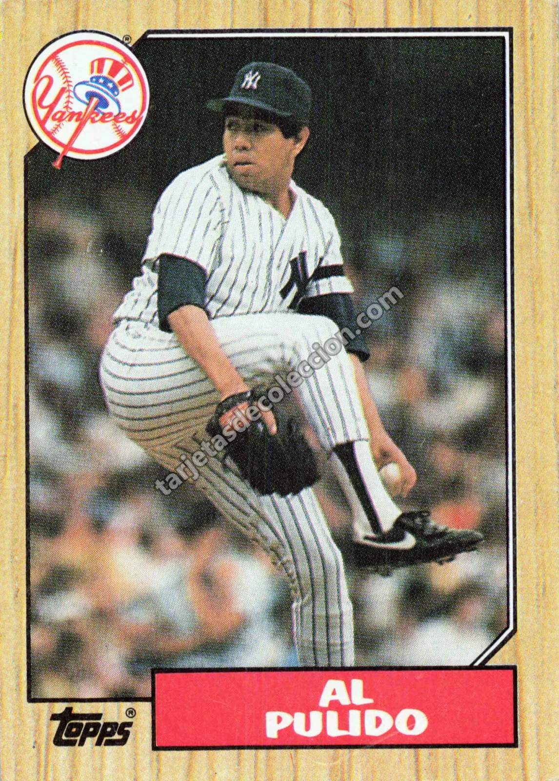 1987 Topps Al Pulido #642 (New York Yankees)