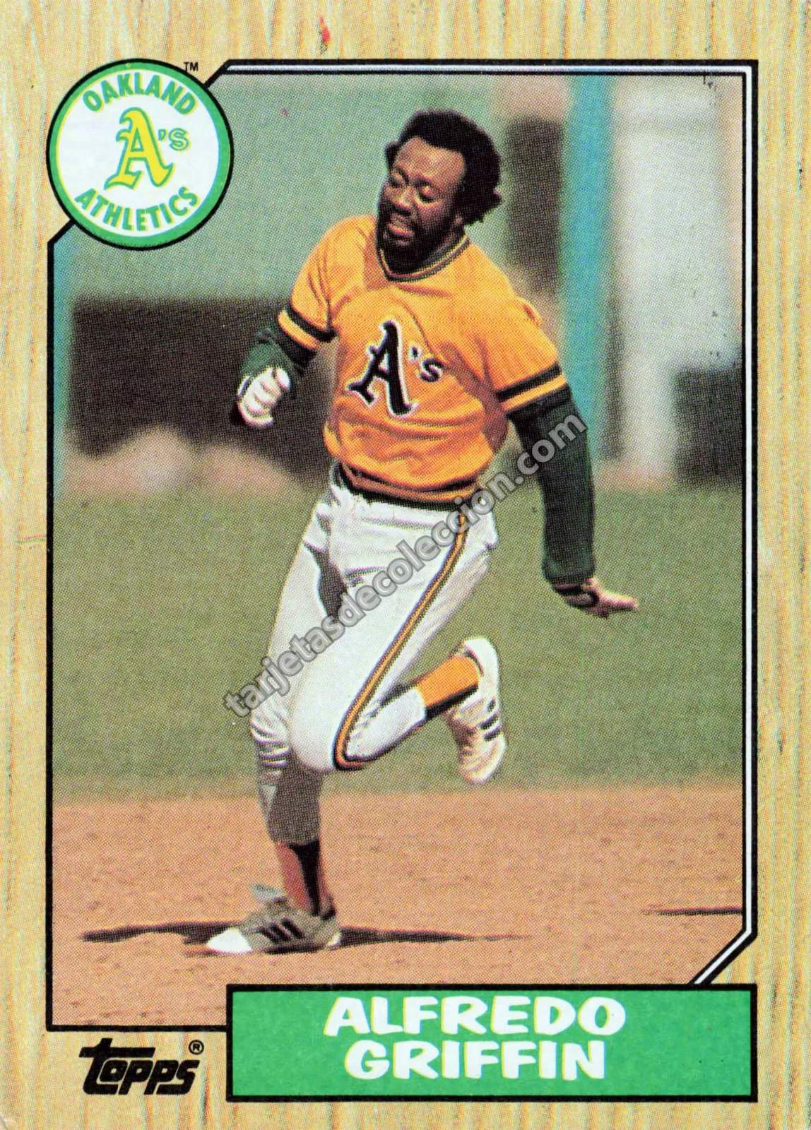 1987 Topps Alfredo Griffin #111 (Oakland Athletics)