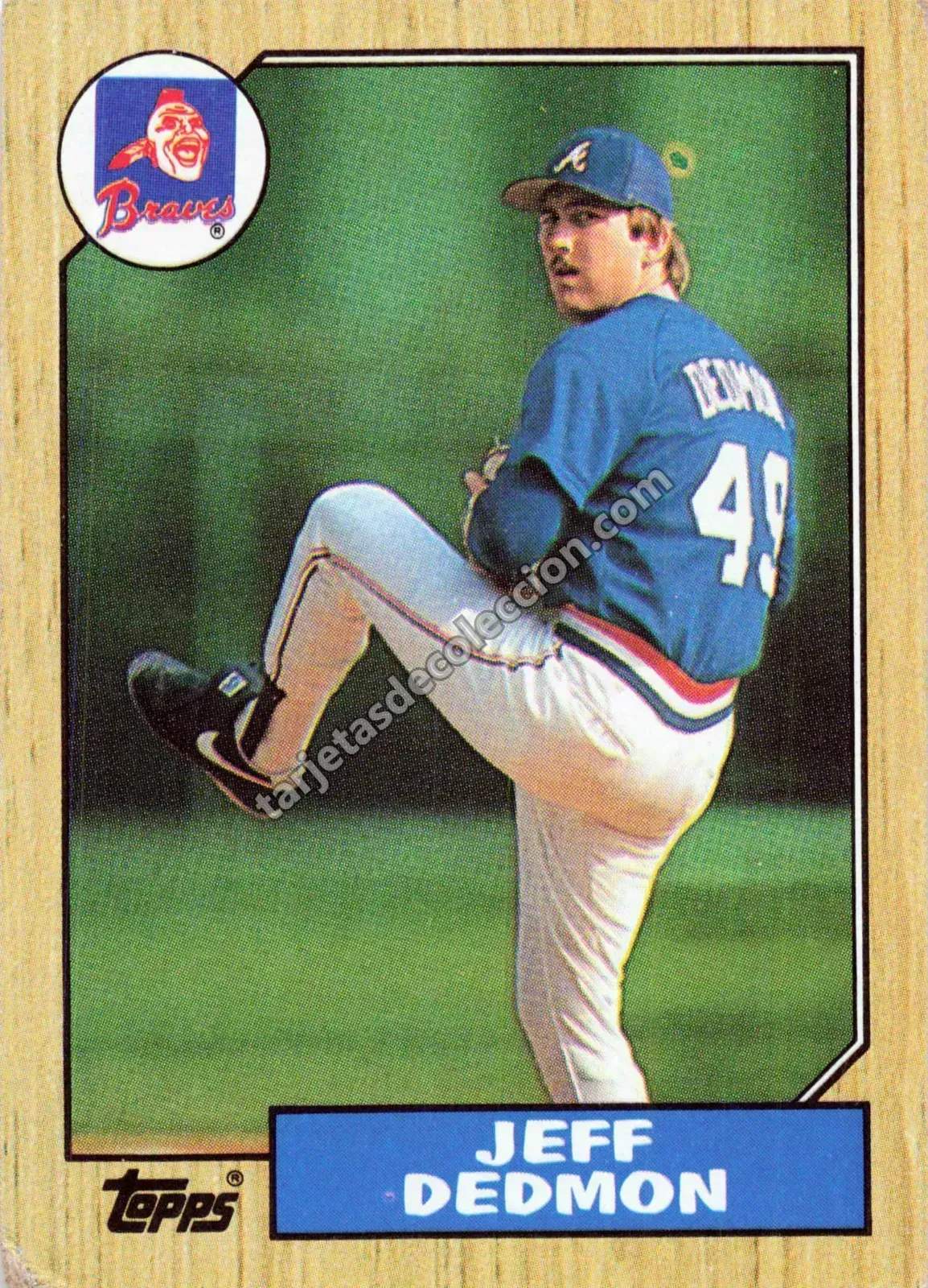 1987 Topps Jeff Dedmon #373 (Atlanta Braves)