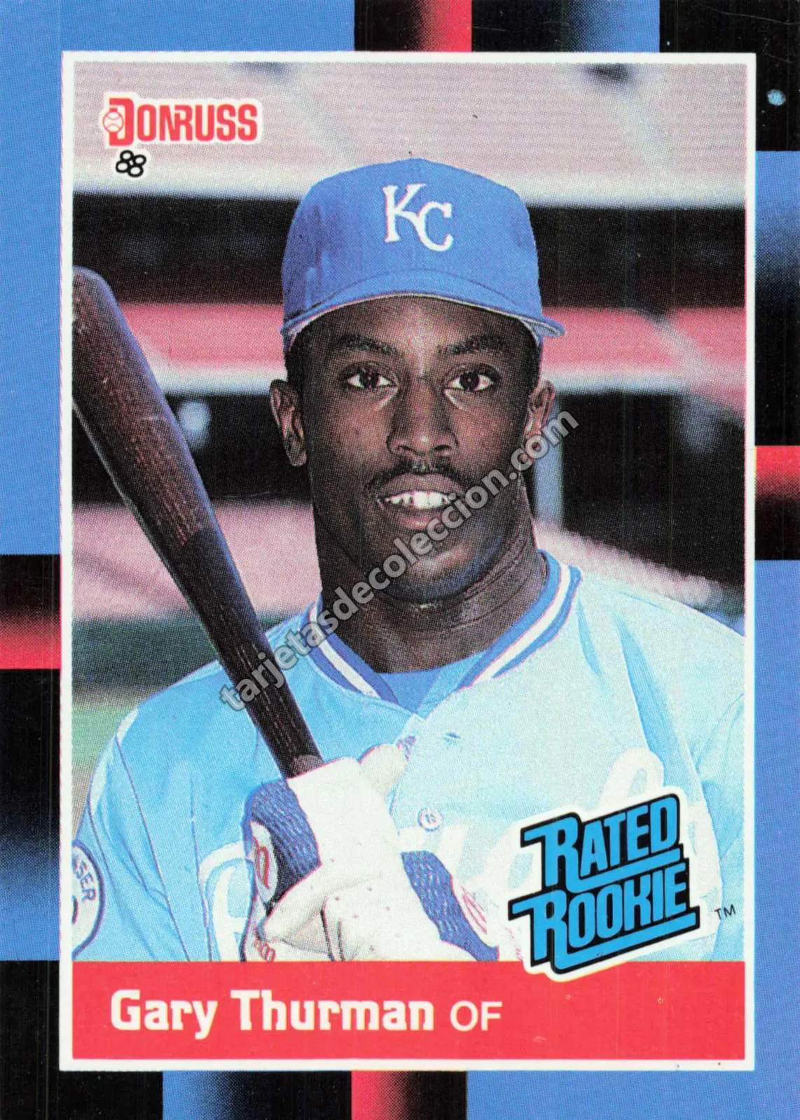1988 Donruss Gary Thurman Rated Rookie #44 (Kansas City Royals)