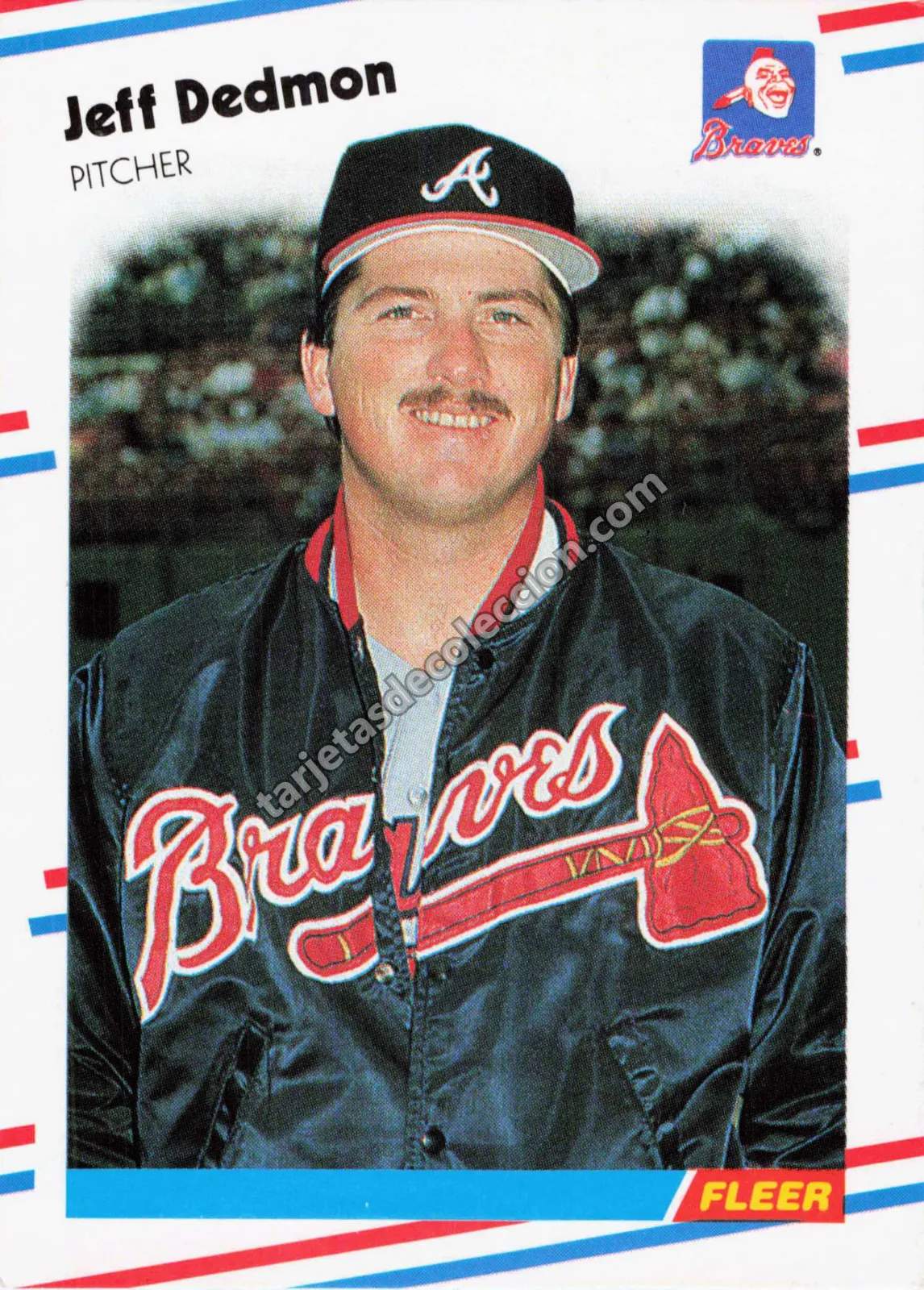 1988 Fleer Jeff Dedmon #537 (Atlanta Braves)