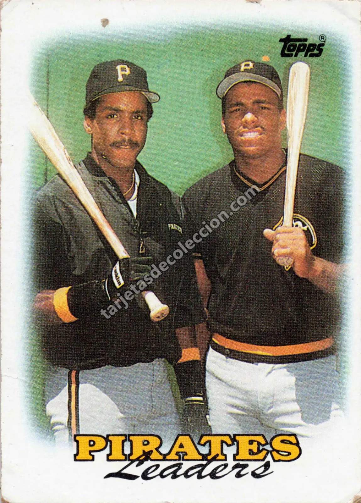 1988 Topps Pittsburgh Pirates Team Leaders #231 (Barry Bonds / Andy Van Slyke)