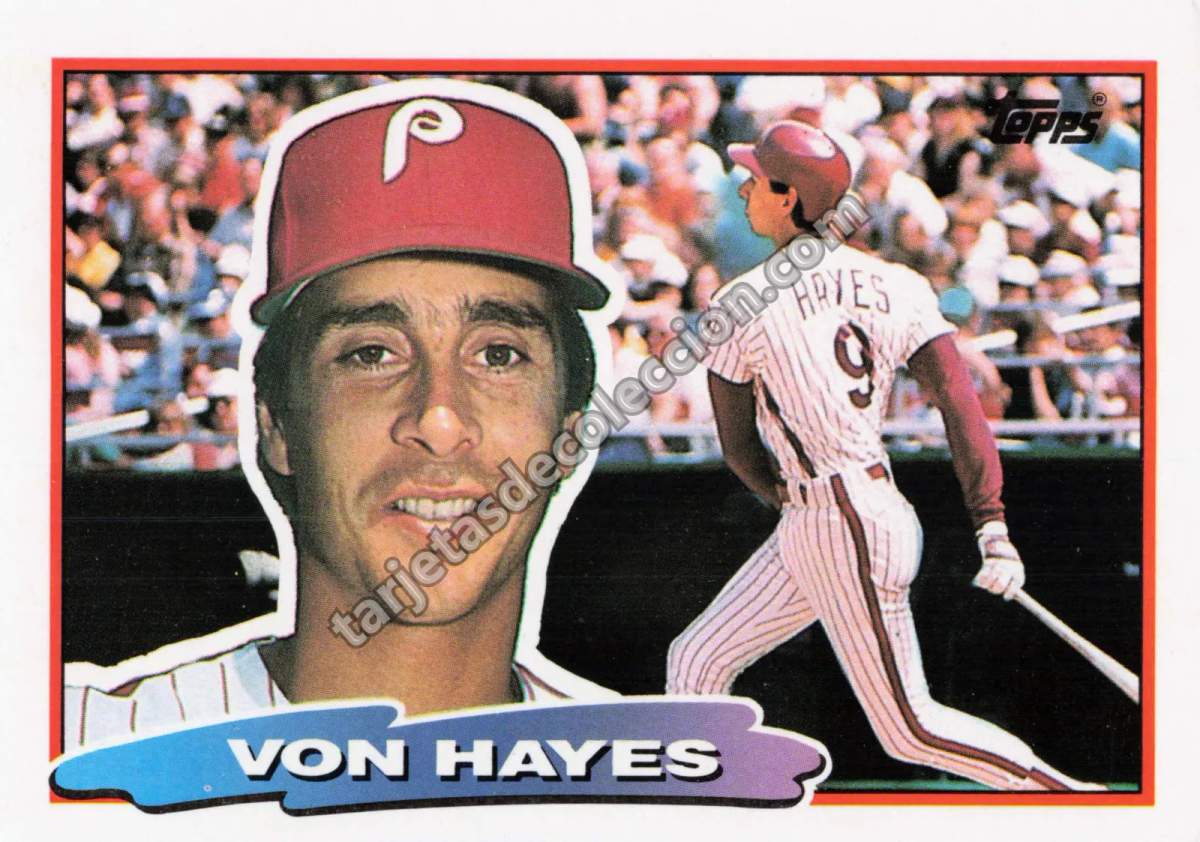 1988 Topps Von Hayes #139 (Philadelphia Phillies)