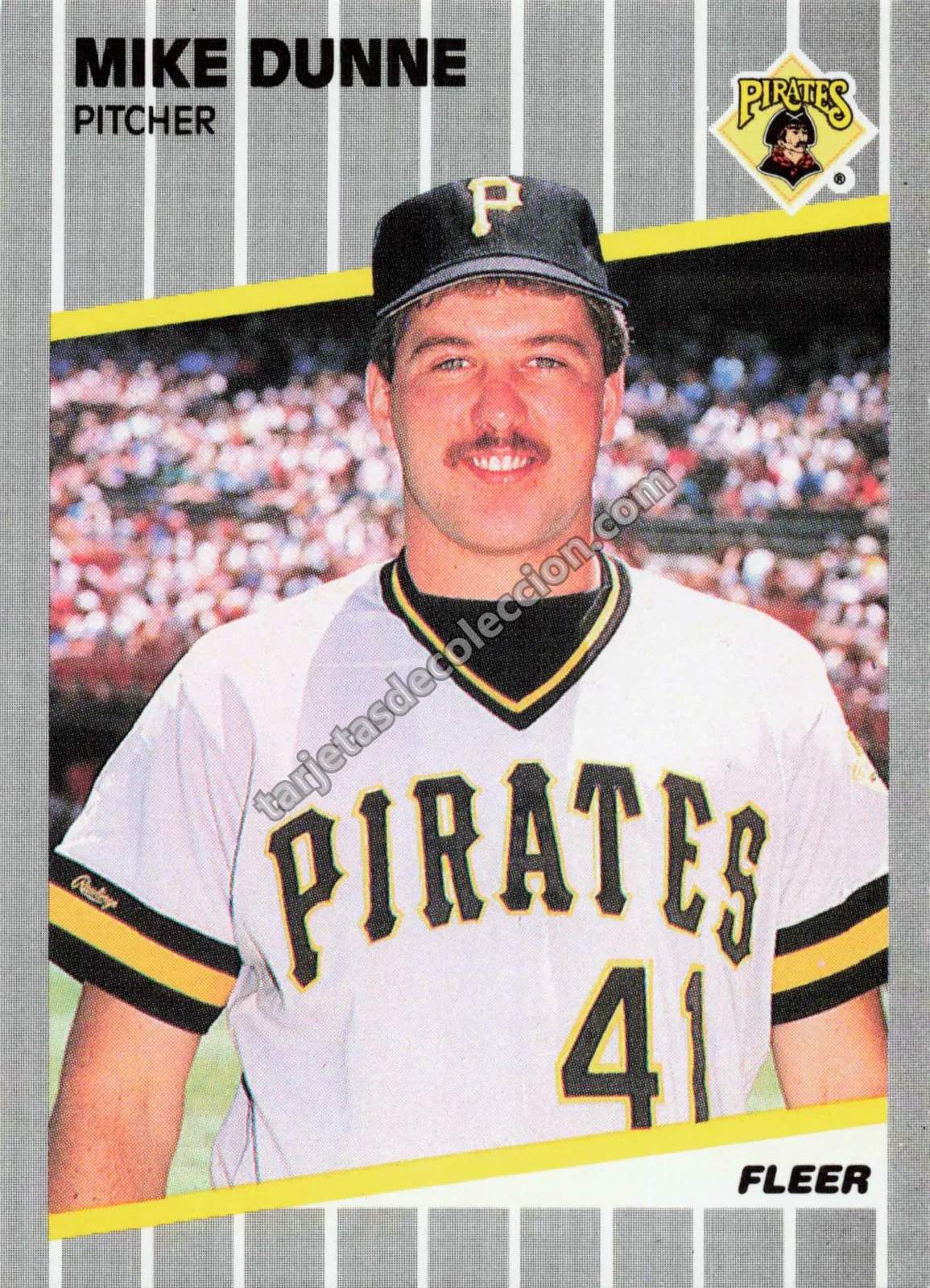 1989 Fleer Mike Dunne #207 (Pittsburgh Pirates)