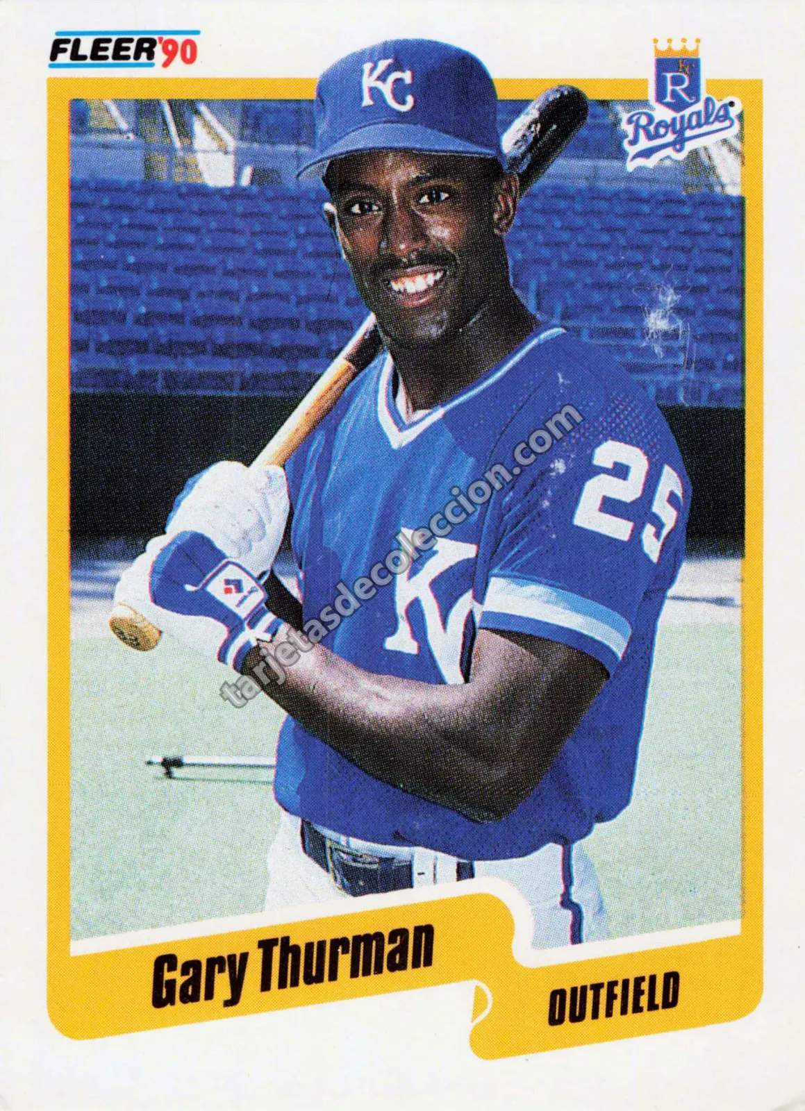 1990 Fleer Gary Thurman #121 (Kansas City Royals)