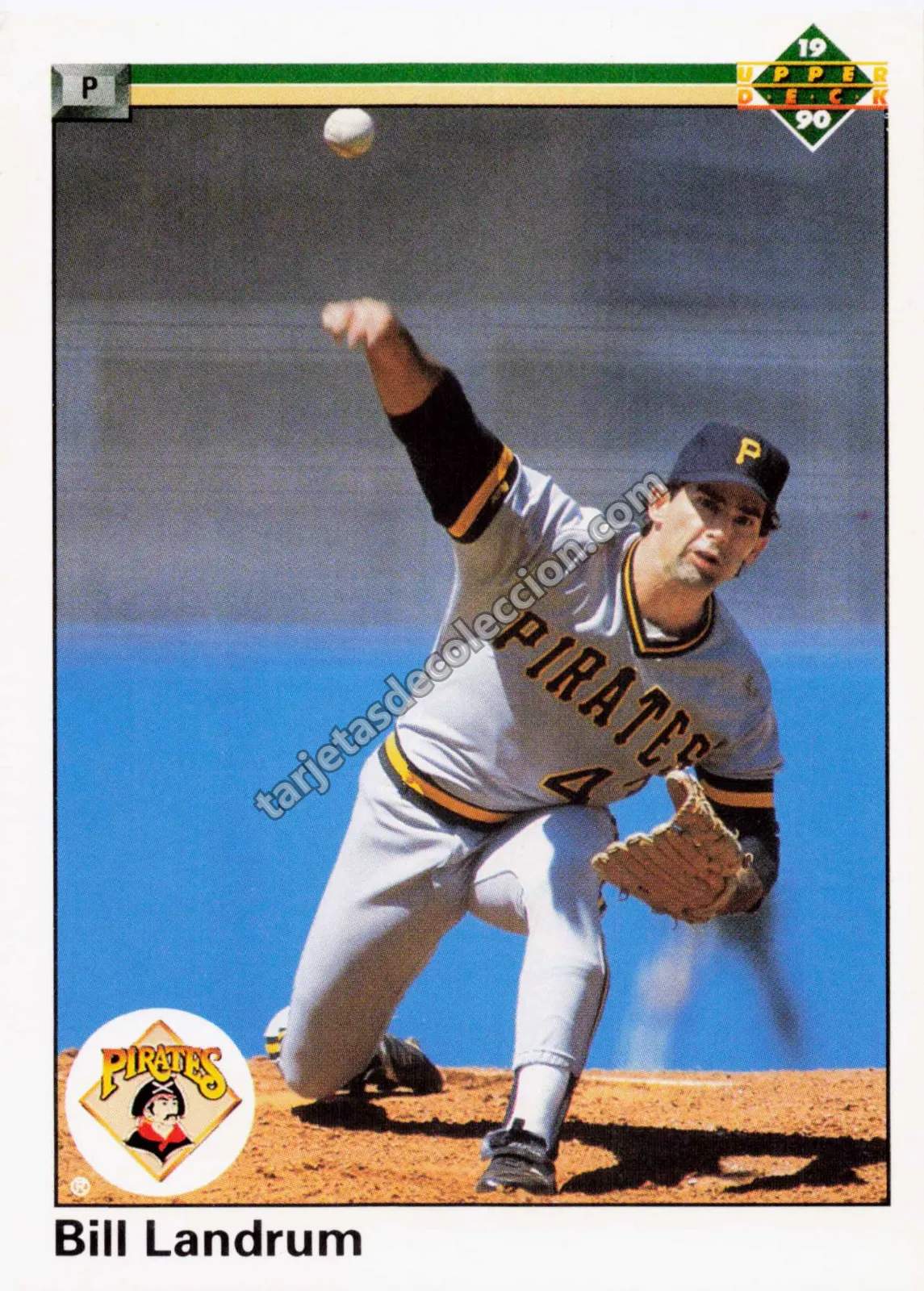 1990 Upper Deck Bill Landrum #442 (Pittsburgh Pirates)