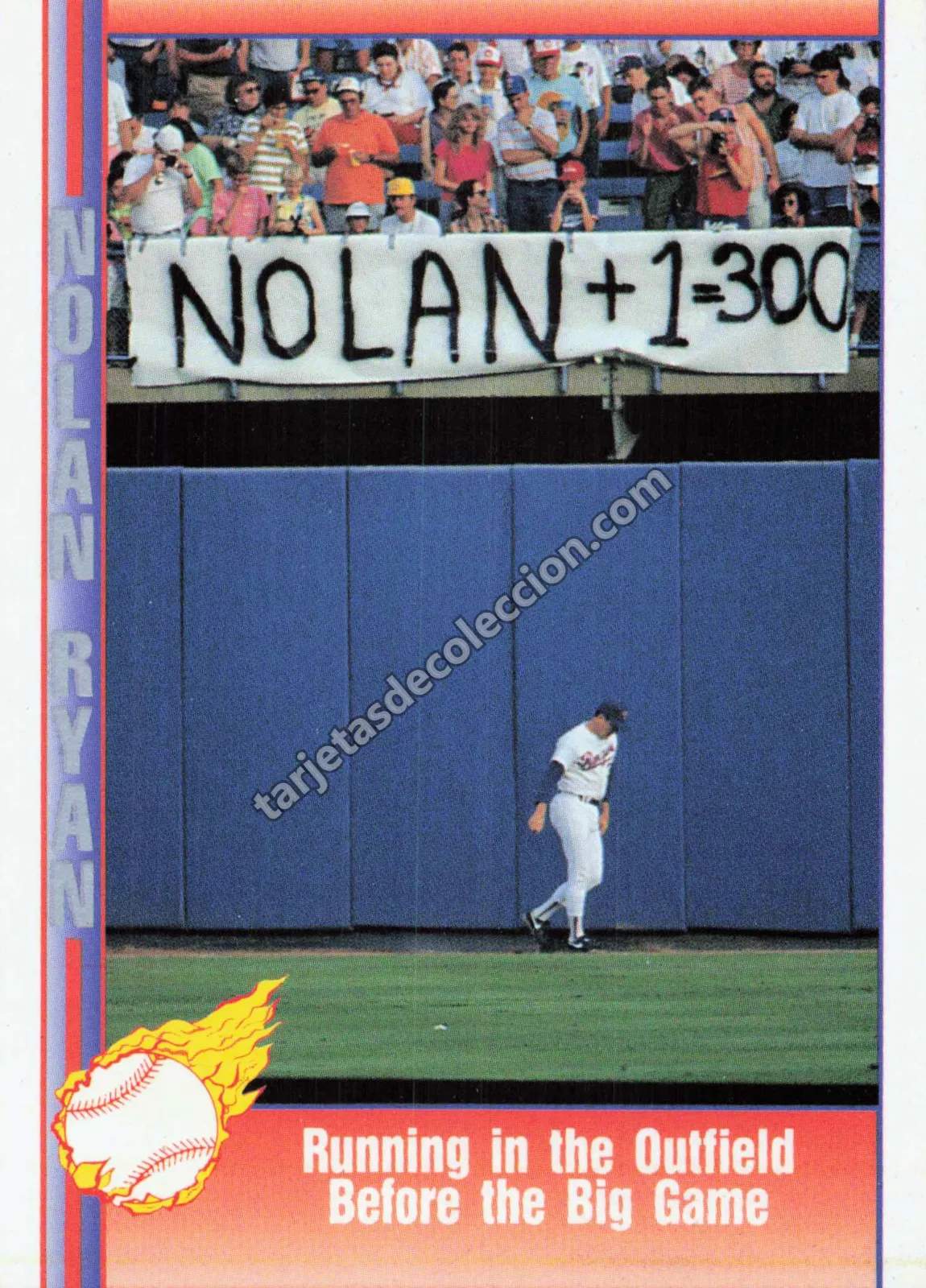 1991 Pacific Nolan Ryan #92 (Texas Rangers - Running in the Outfield Before the Big Game)