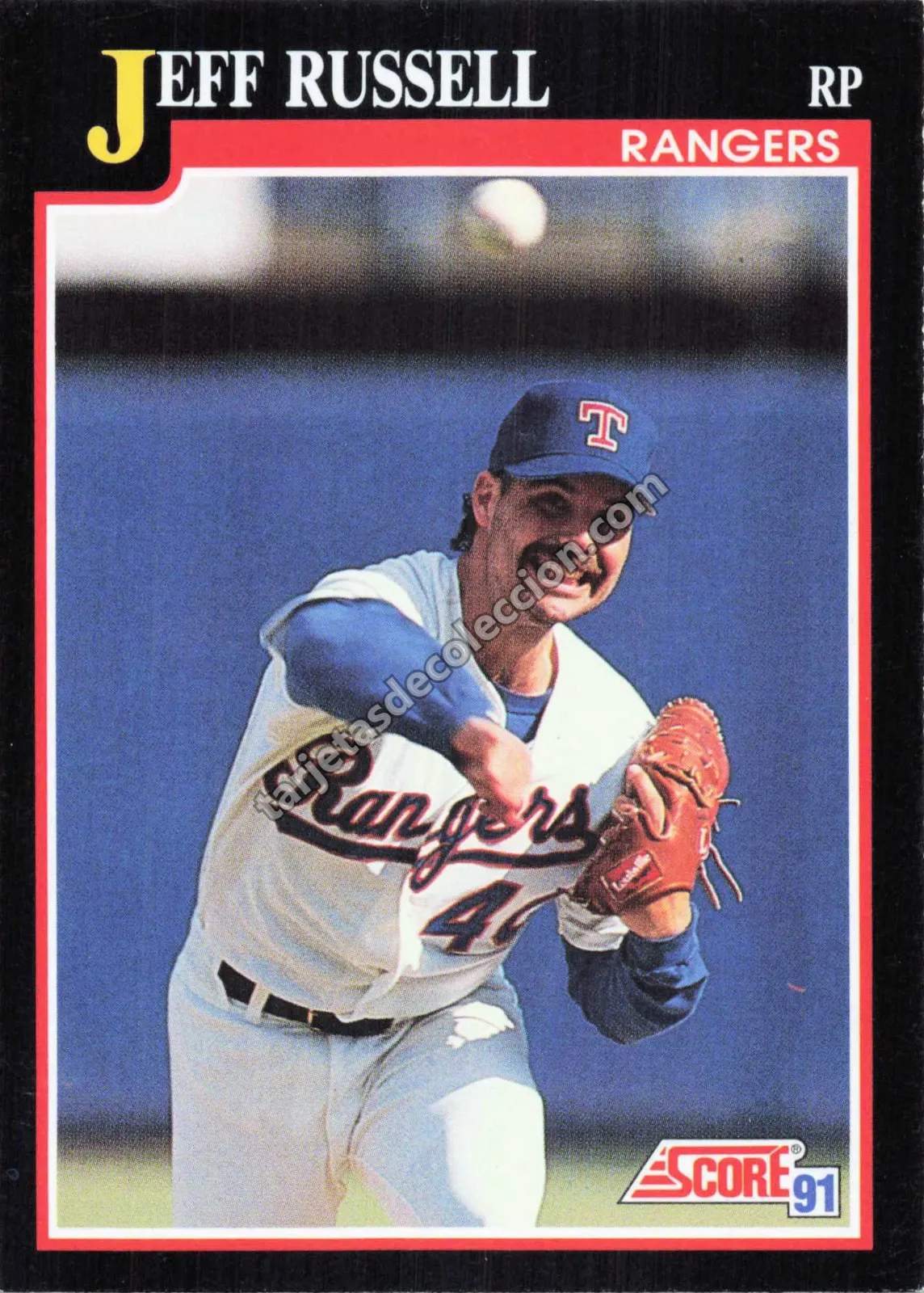 1991 Score Jeff Russell #277 (Texas Rangers)