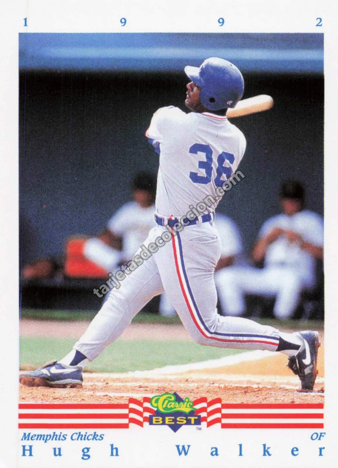 1992 Classic Best Hugh Walker #184 (Memphis Chicks)