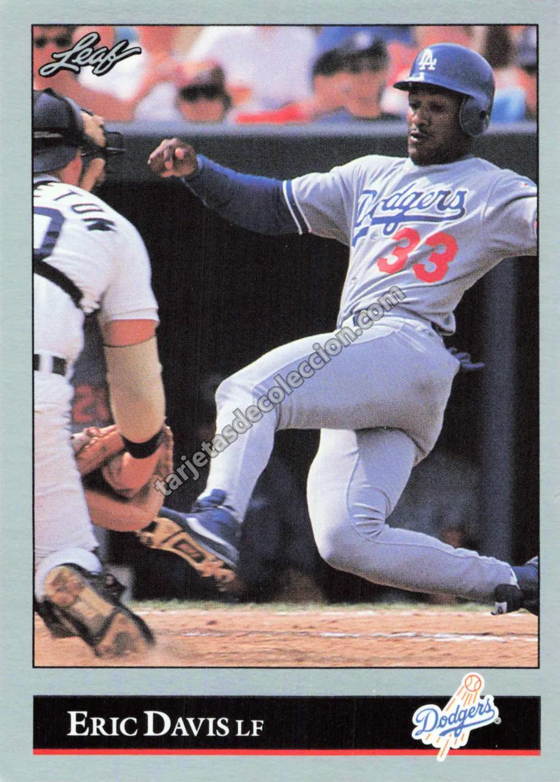 1992 Leaf Eric Davis #430 (Los Angeles Dodgers)