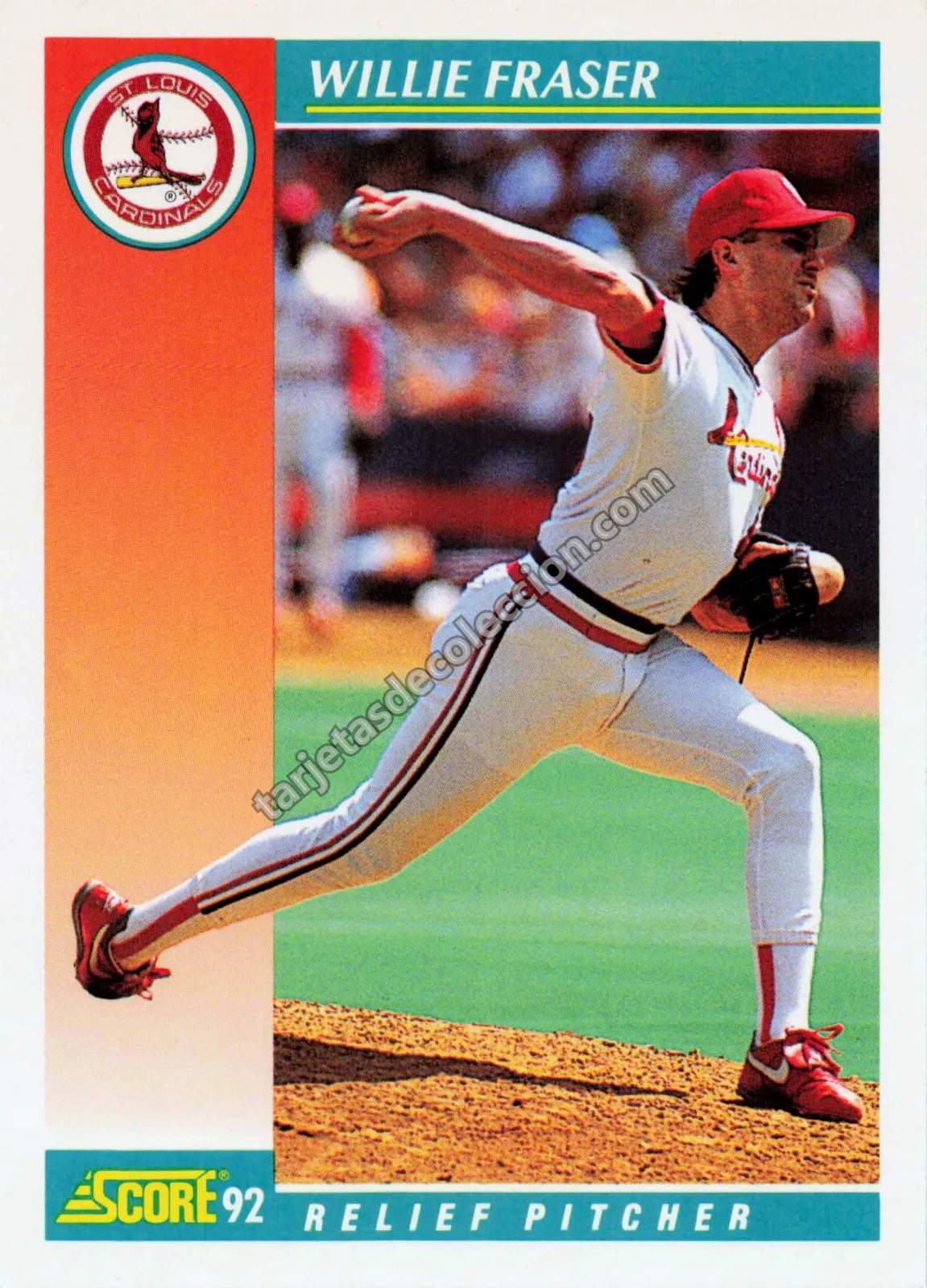 1992 Score Willie Fraser #721 (St. Louis Cardinals)