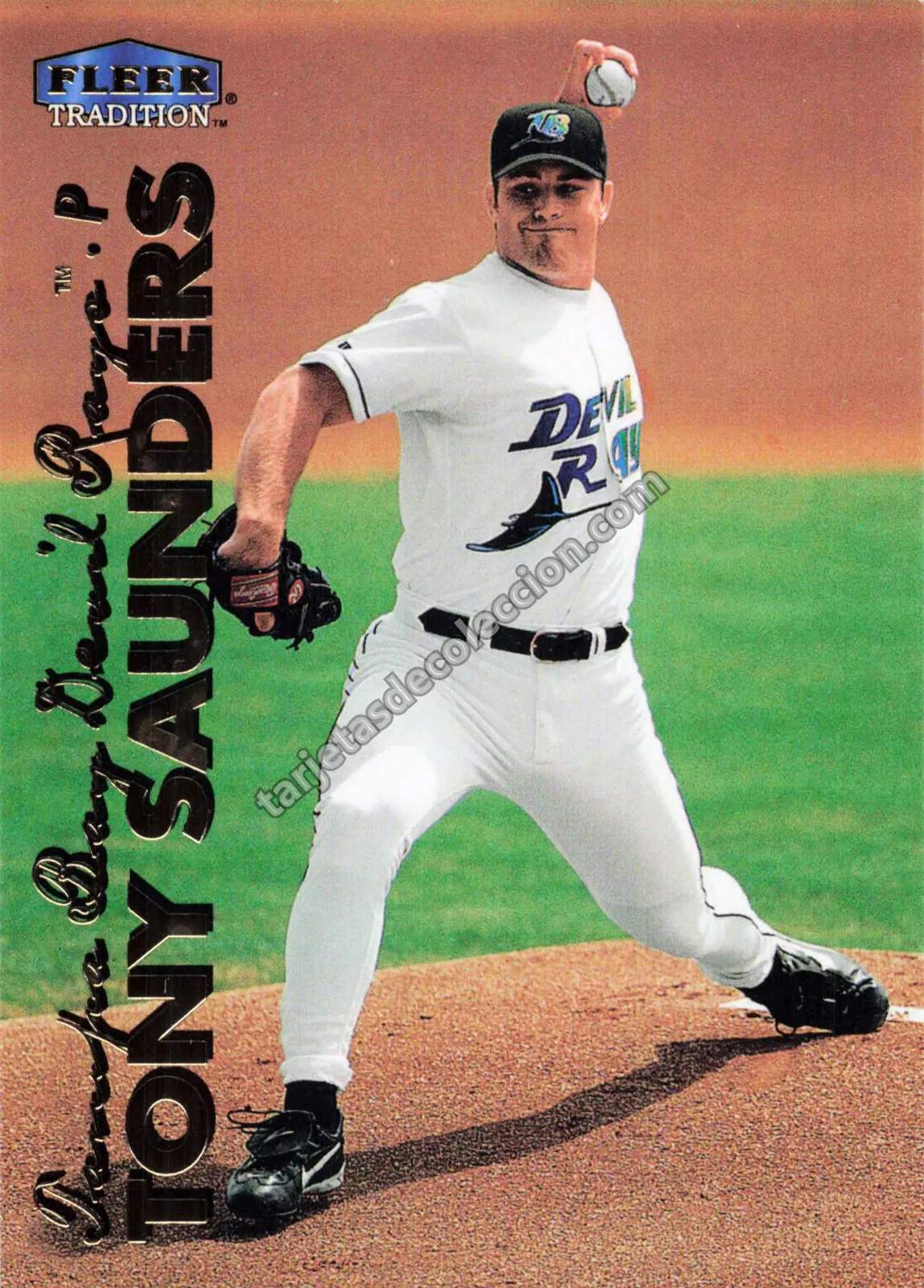 1999 Fleer Tradition Tony Saunders #444 (Tampa Bay Devil Rays)