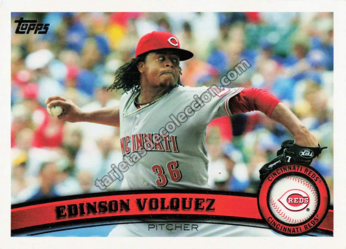 2011 Topps Edinson Volquez #63 (Cincinnati Reds)