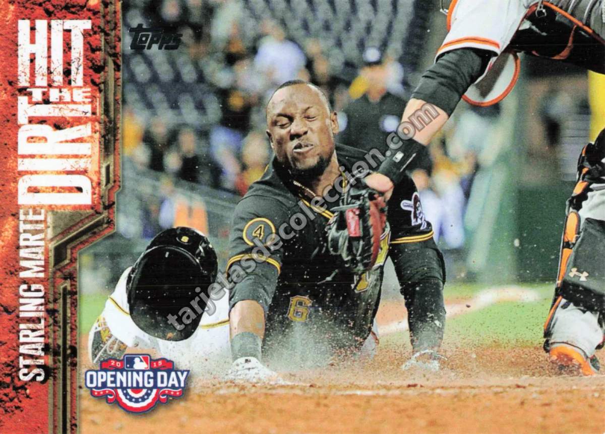 2015 Topps Opening Day Starling Marte HTD-11 (Pittsburgh Pirates)