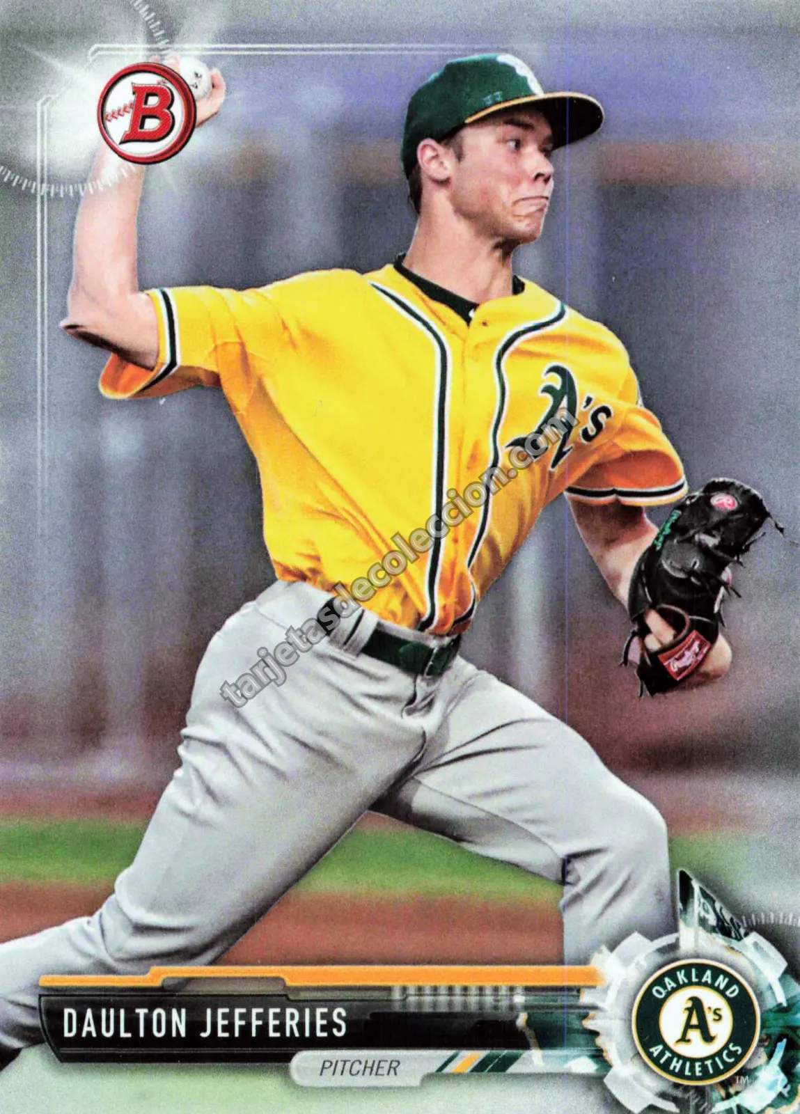 2017 Bowman Draft Daulton Jefferies BD-123 (Oakland Athletics)