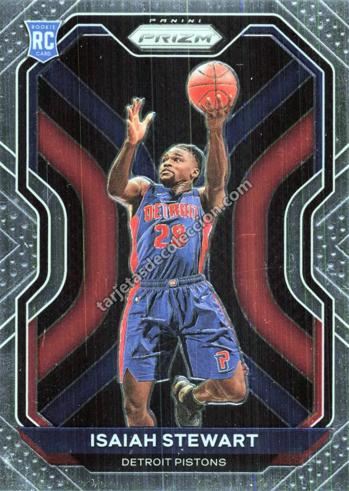 2020-21 Panini Prizm Isaiah Stewart #254 (Detroit Pistons)