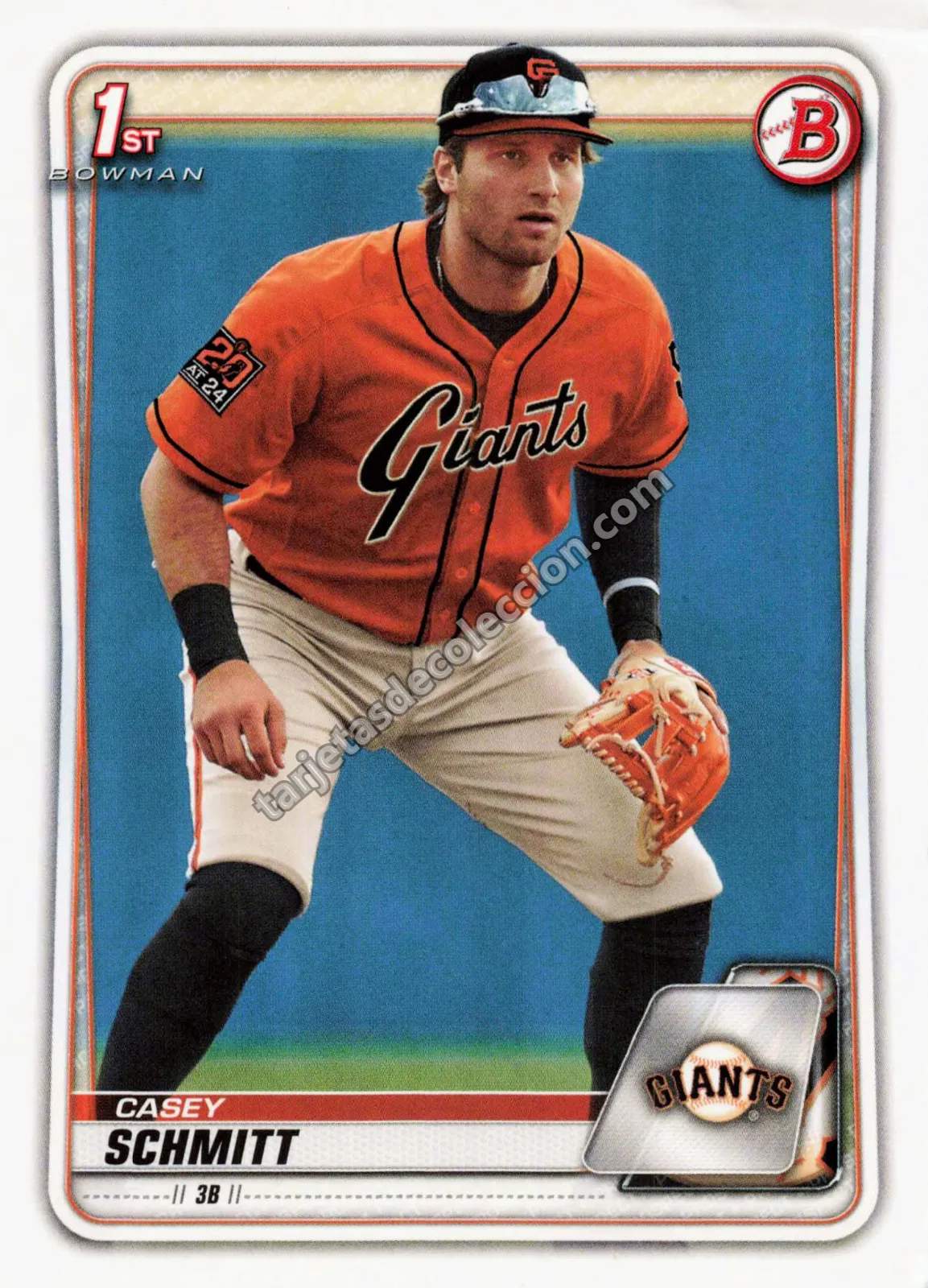 2020 Bowman BD-129 Casey Schmitt #BD-129 (San Francisco Giants)