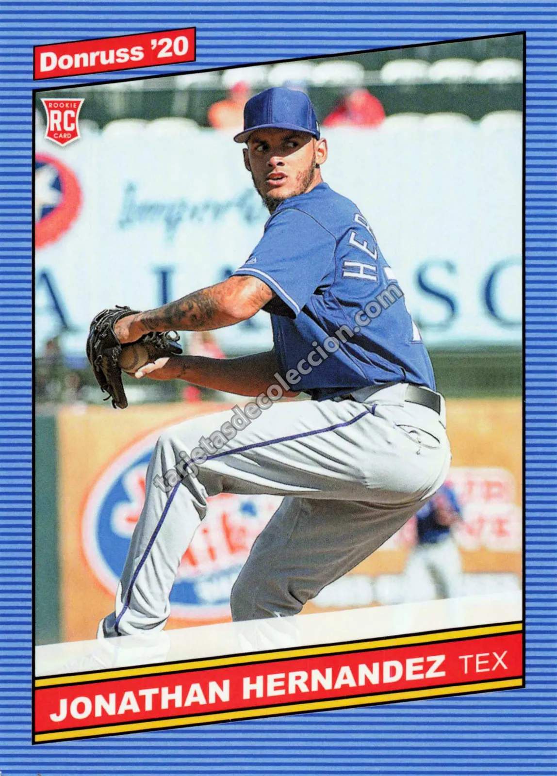 2020 Donruss Jonathan Hernandez #238 (Texas Rangers)