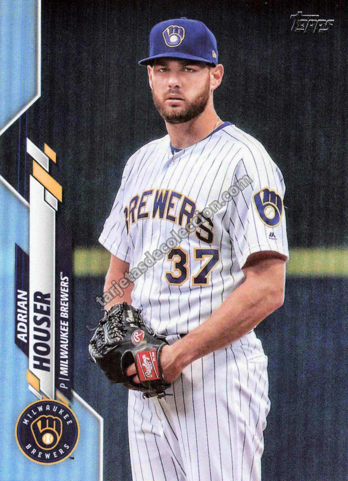 2020 Topps Series 2 Adrian Houser #399 (Milwaukee Brewers)