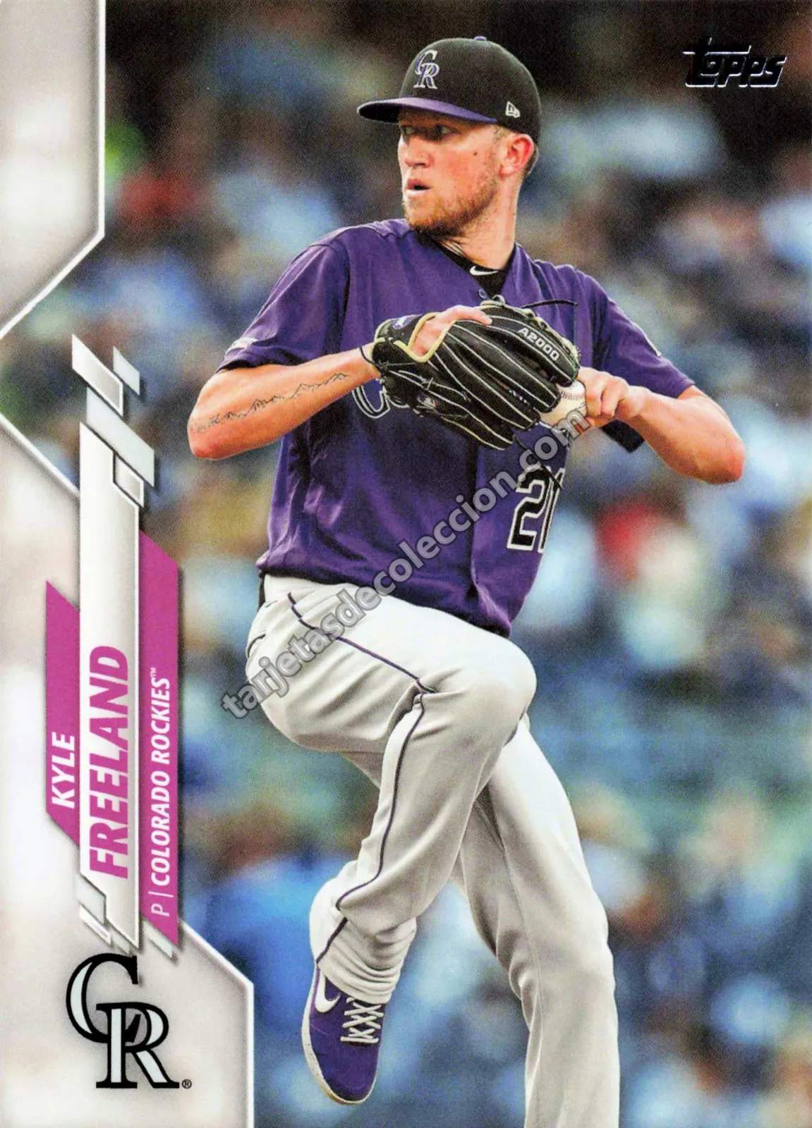2020 Topps Series 2 Kyle Freeland #666 (Colorado Rockies)
