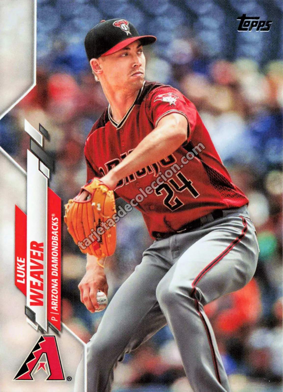 2020 Topps Series 2 Luke Weaver #354 (Arizona Diamondbacks)