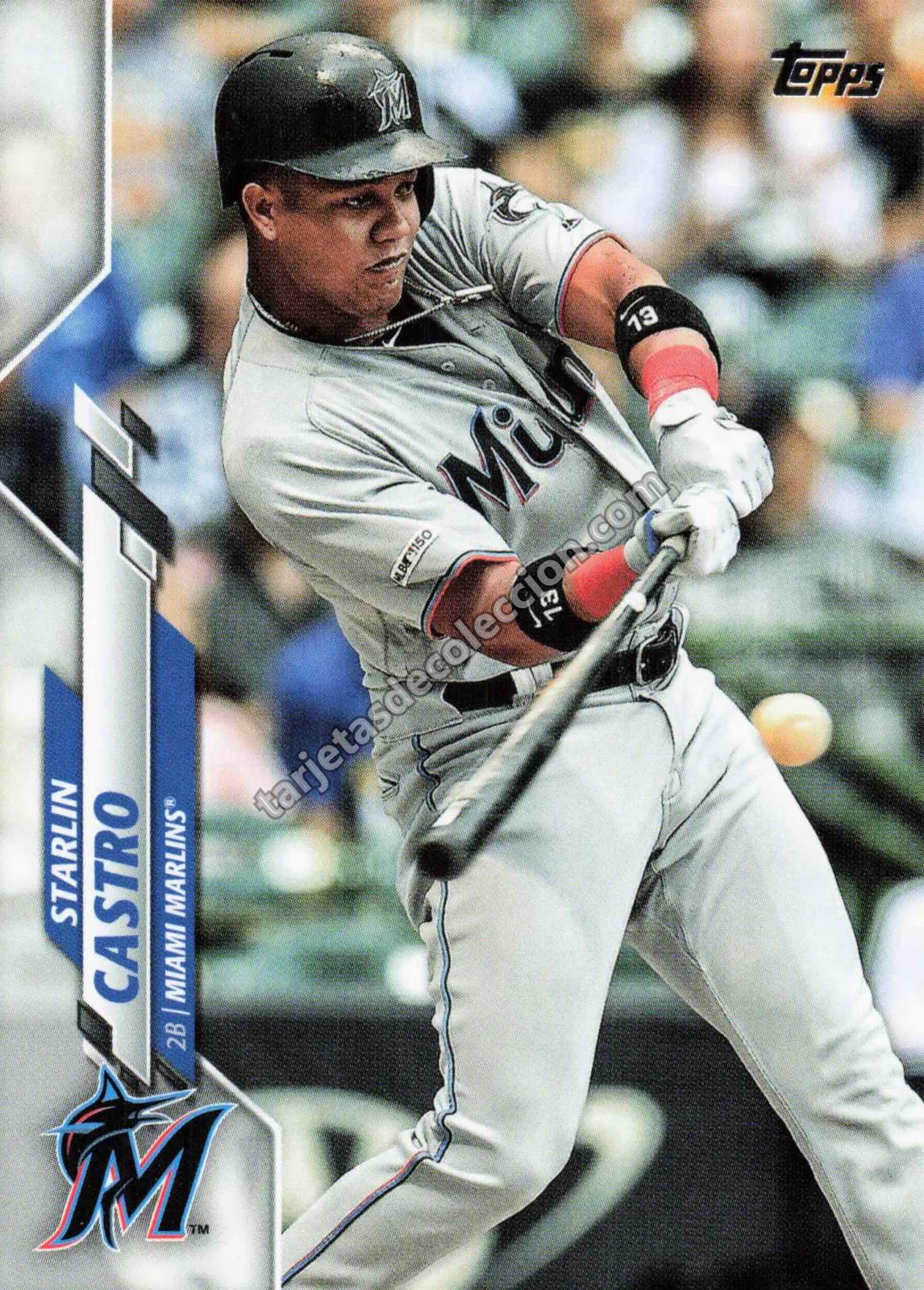 2020 Topps Series One Starlin Castro #29 (Miami Marlins)