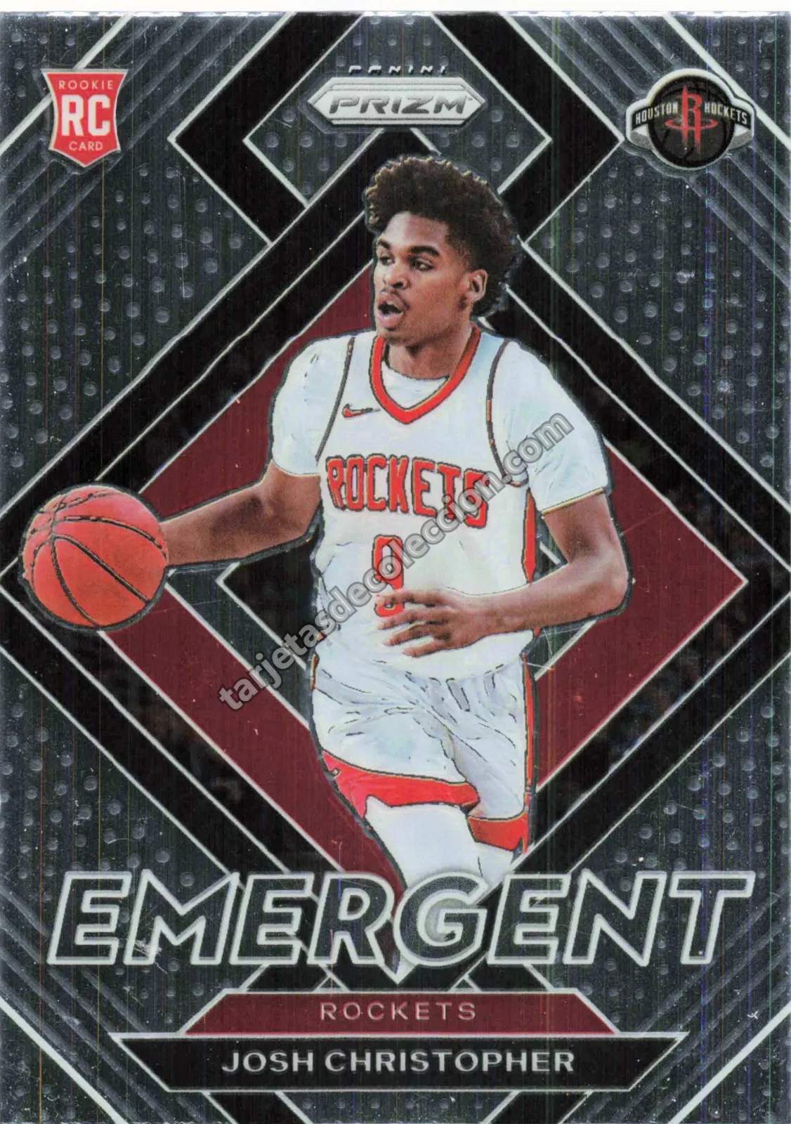 2021-22 Panini Prizm Basketball Josh Christopher Rookie Card Emergent #24 (Houston Rockets)