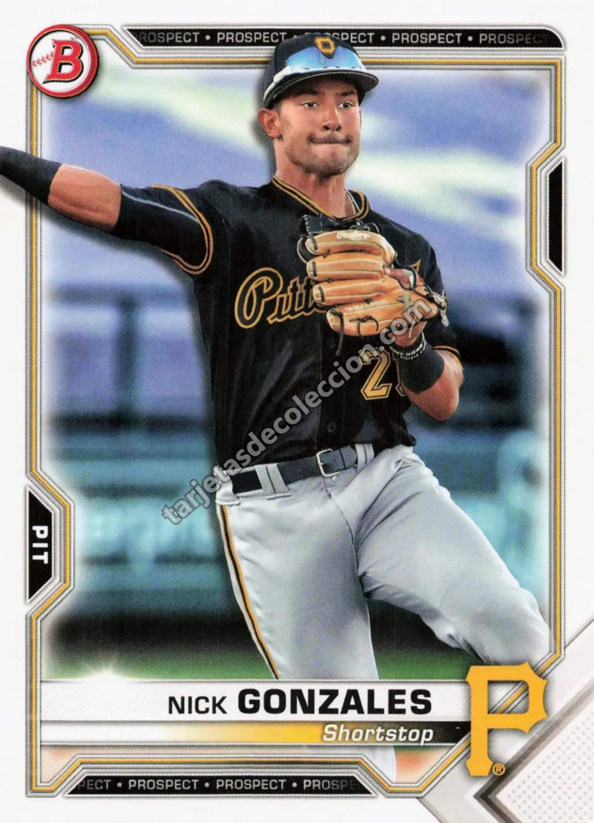 2021 Bowman Nick Gonzales #BP-34 (Pittsburgh Pirates)