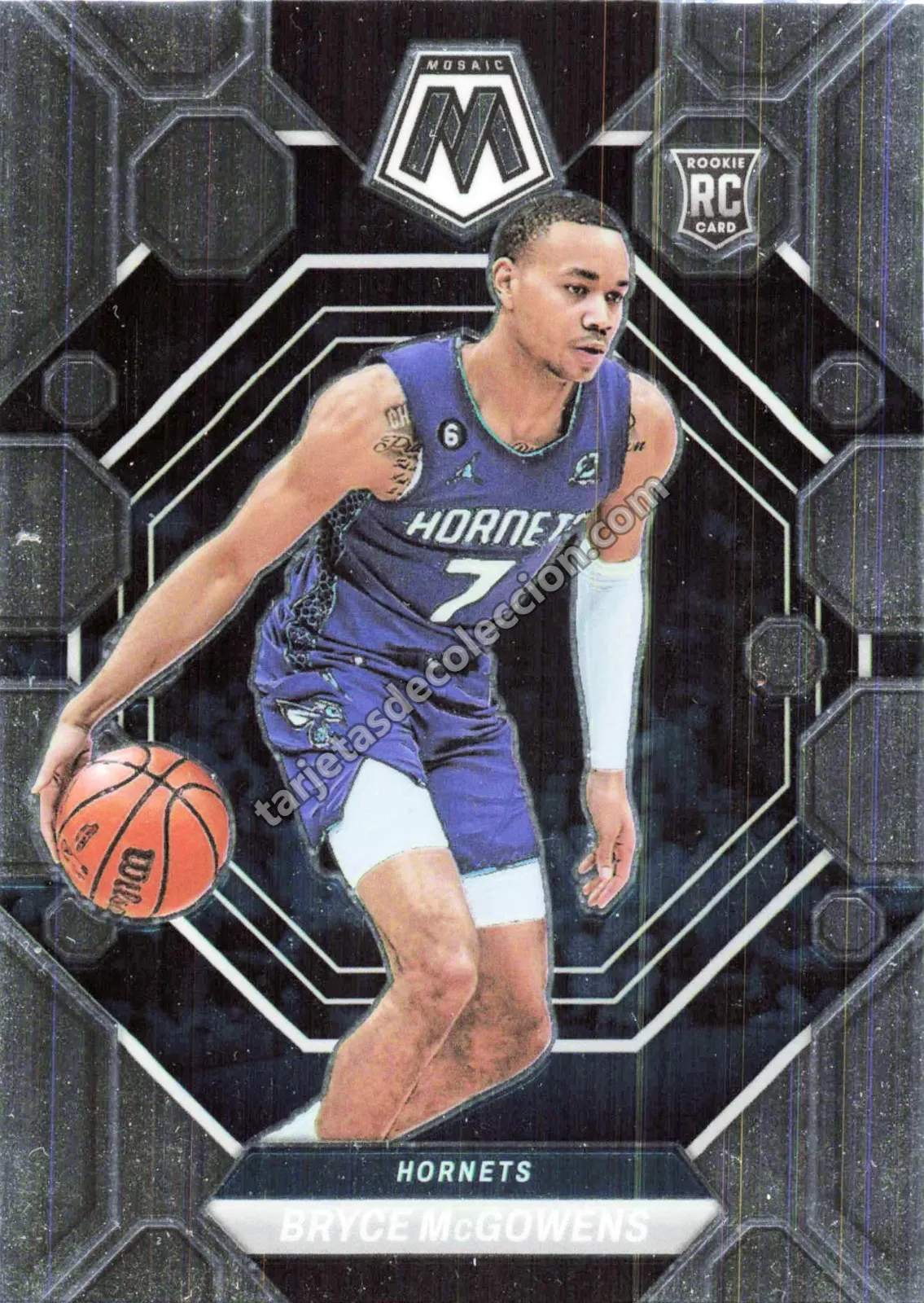 2022-23 Panini Mosaic Basketball Bryce McGowens Rookie Card #242 (Charlotte Hornets)