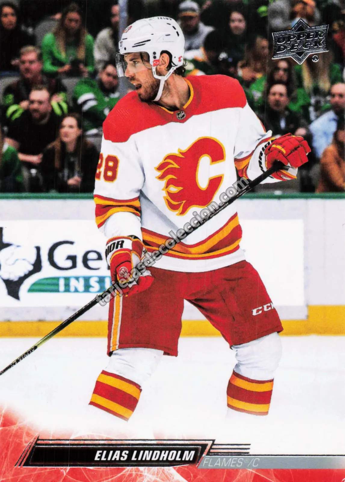 2022-23 Upper Deck Series 2 Elias Lindholm #279 (Calgary Flames)