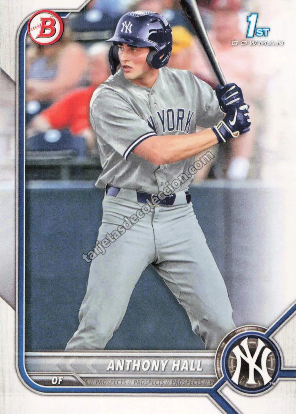 2022 Bowman Anthony Hall 1st Bowman Prospect #BD-97 (New York Yankees)