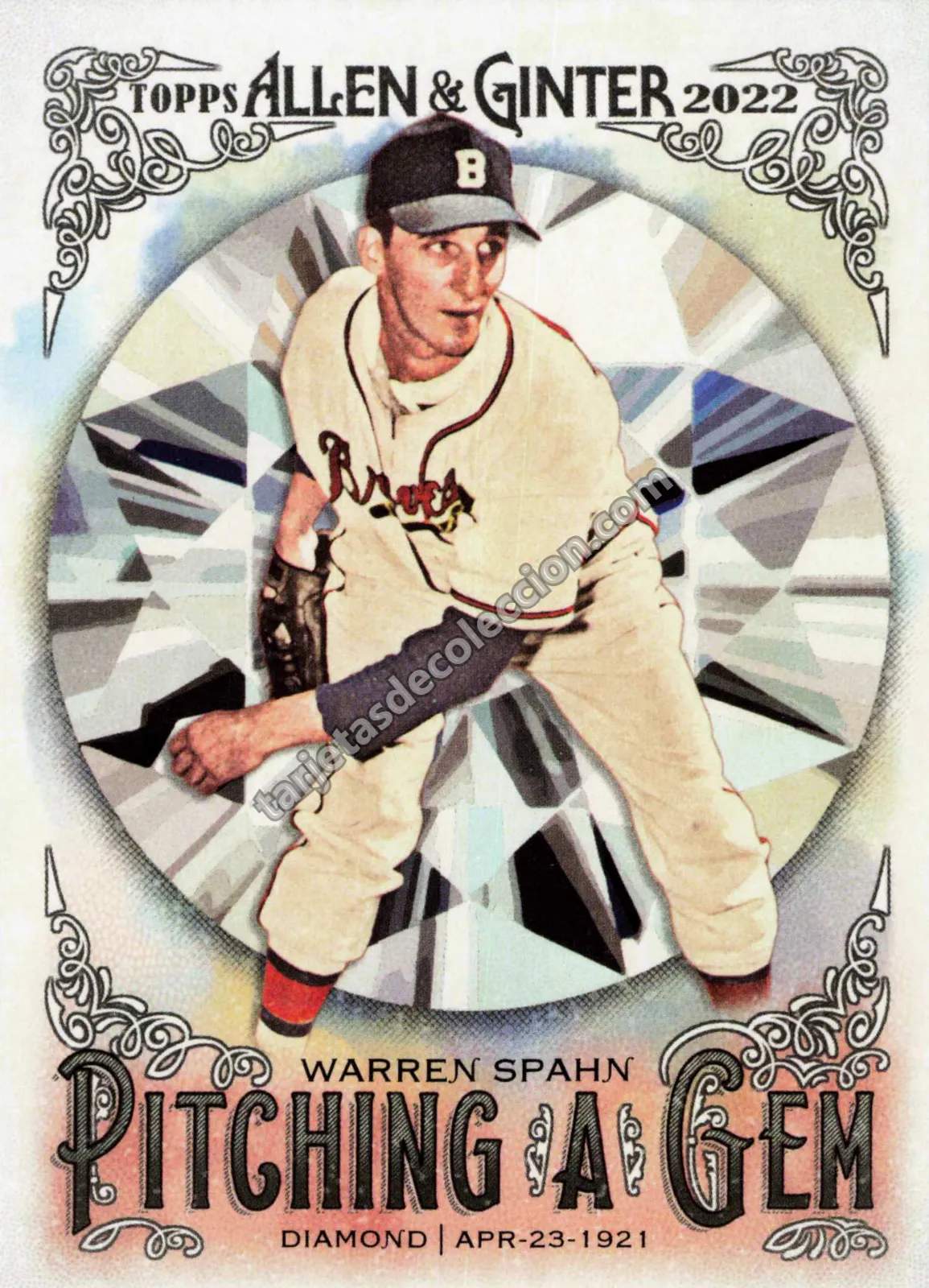 2022 Topps Allen & Ginter Warren Spahn #PAG-2 (Boston Braves)