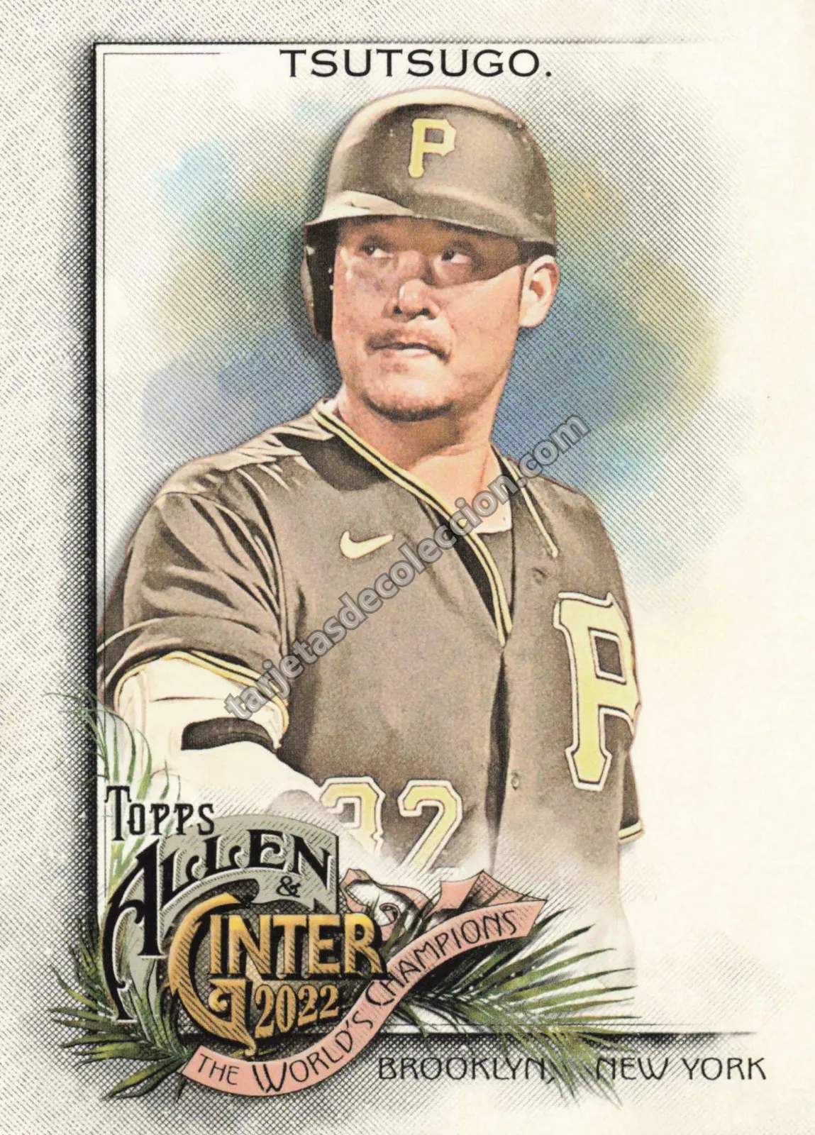 2022 Topps Allen & Ginter Yoshi Tsutsugo #310 (Pittsburgh Pirates)