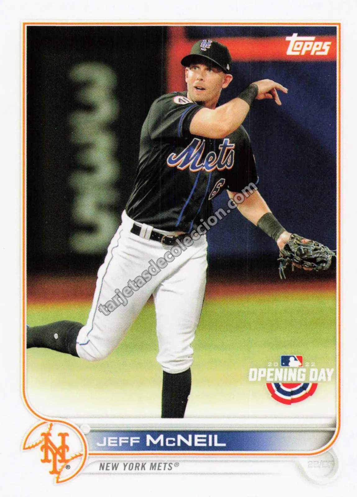 2022 Topps Opening Day Jeff McNeil #4 (New York Mets)