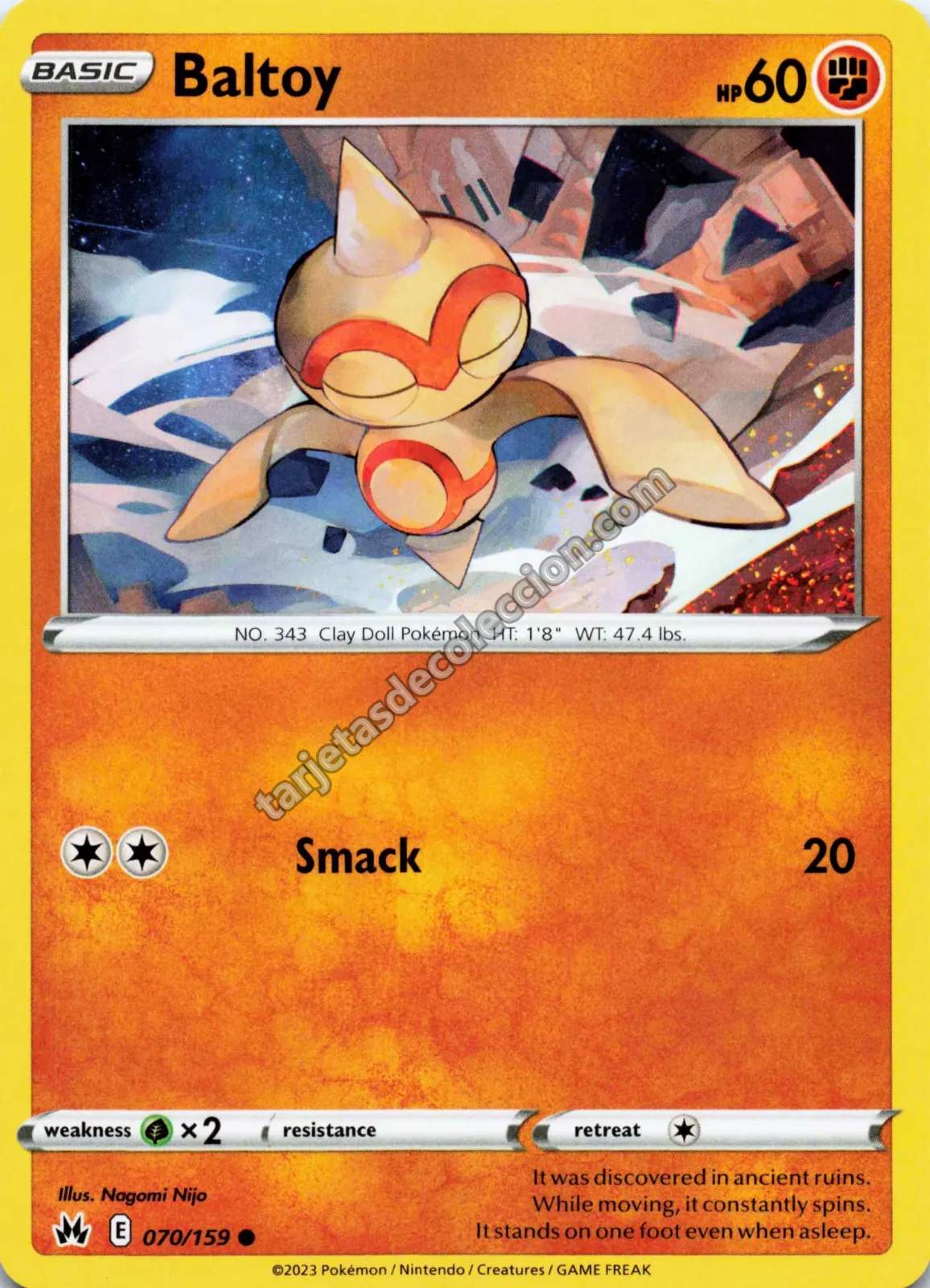 2023 Pokémon TCG Scarlet & Violet: Paldean Fates Baltoy #070