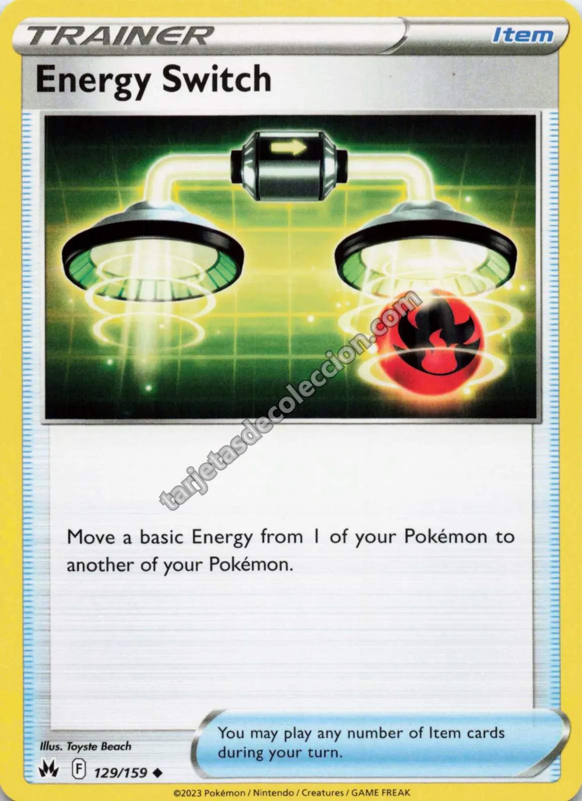 2023 Pokémon TCG Scarlet & Violet: Paldean Fates Energy Switch #129