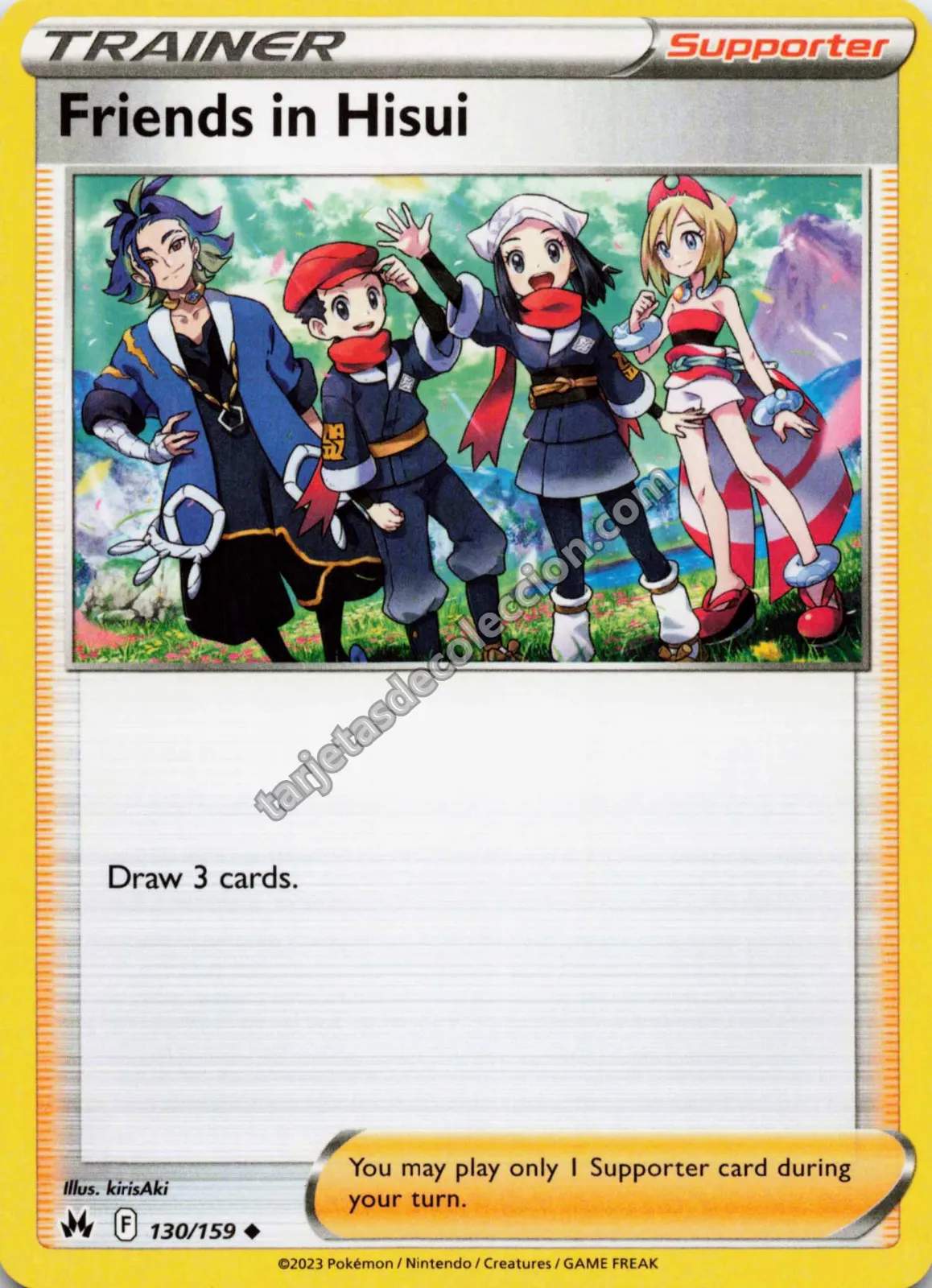 2023 Pokémon TCG Scarlet & Violet: Paldean Fates Friends in Hisui #130