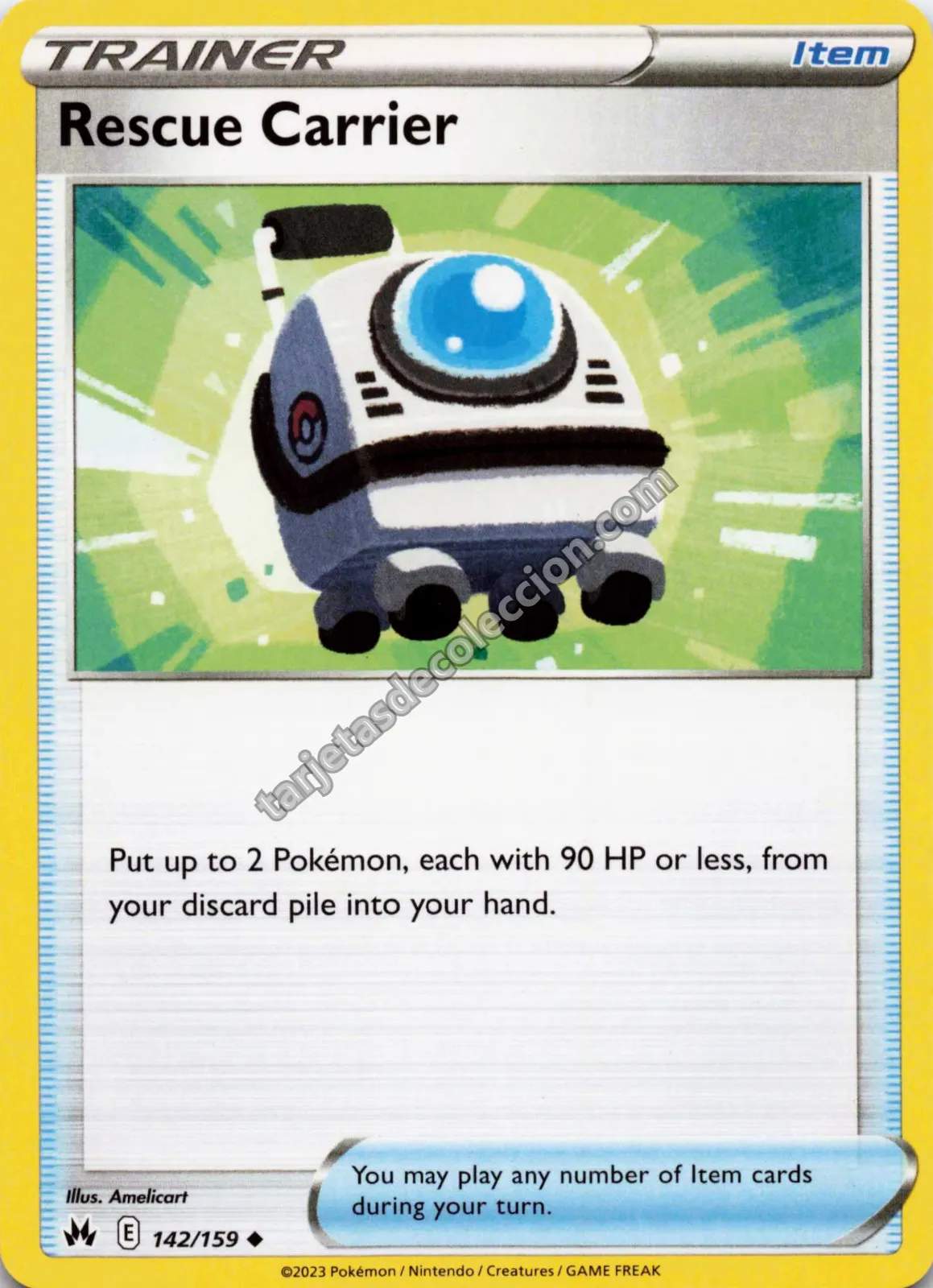 2023 Pokémon TCG Scarlet & Violet: Paldean Fates Rescue Carrier #142