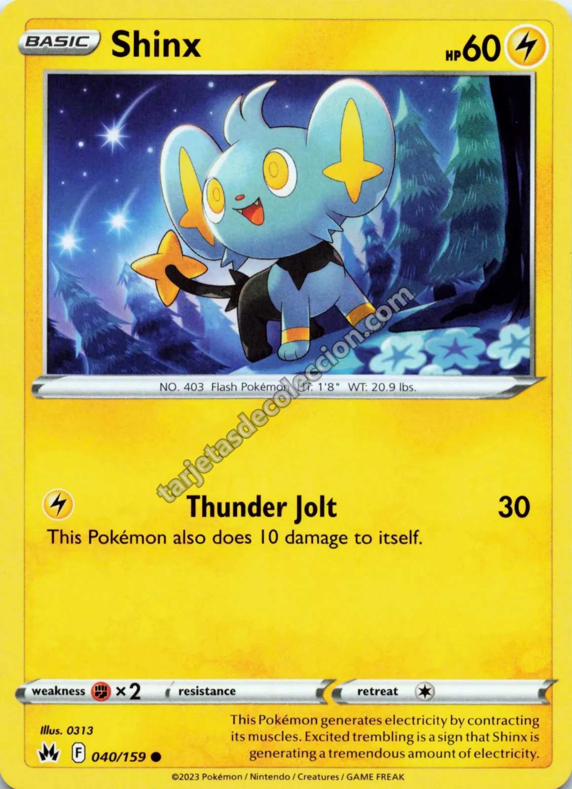 2023 Pokémon TCG Scarlet & Violet: Paldean Fates Shinx #040