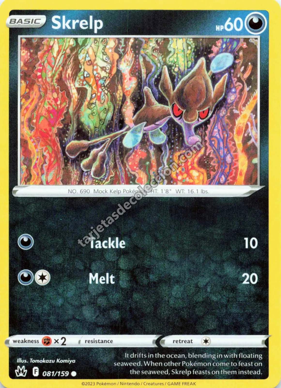 2023 Pokémon TCG Scarlet & Violet: Paldean Fates Skrelp #081