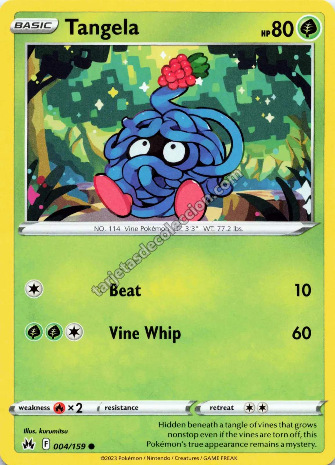 2023 Pokémon TCG Scarlet & Violet: Paldean Fates Tangela #004