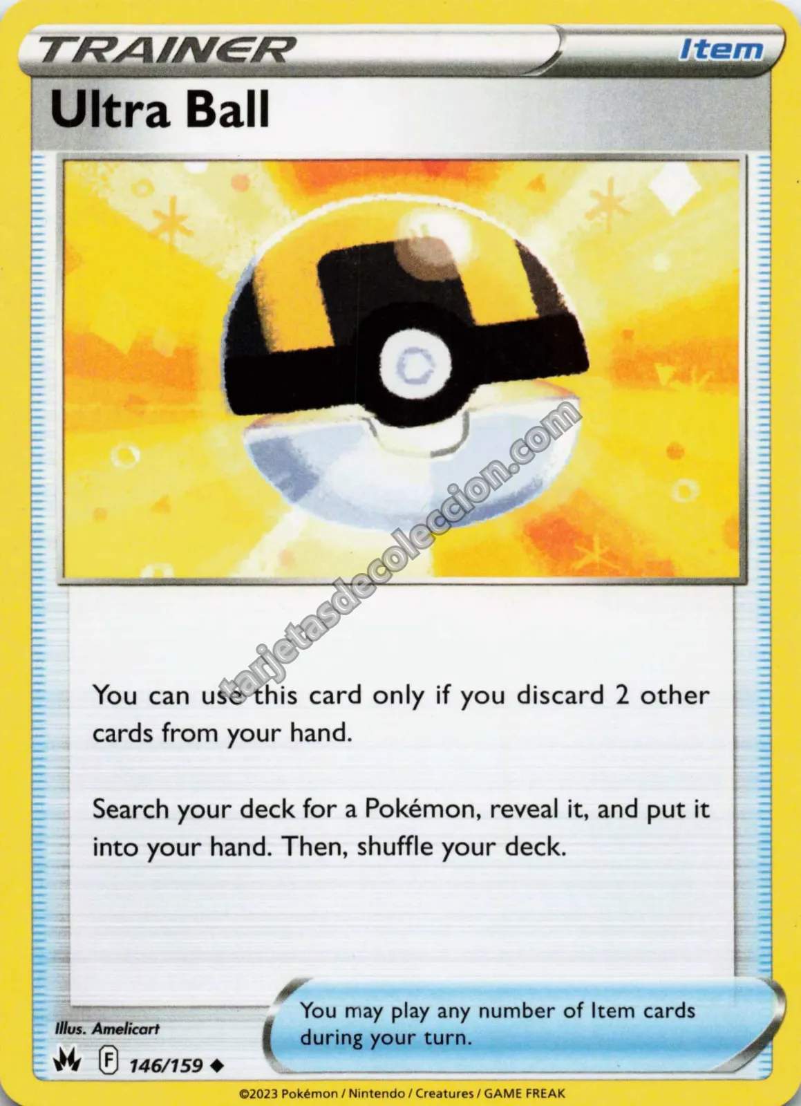 2023 Pokémon TCG Scarlet & Violet: Paldean Fates Ultra Ball #146