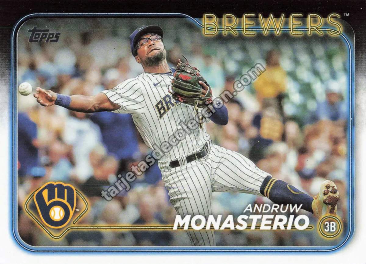 2024 Topps Series 1 Andruw Monasterio #240 (Milwaukee Brewers)