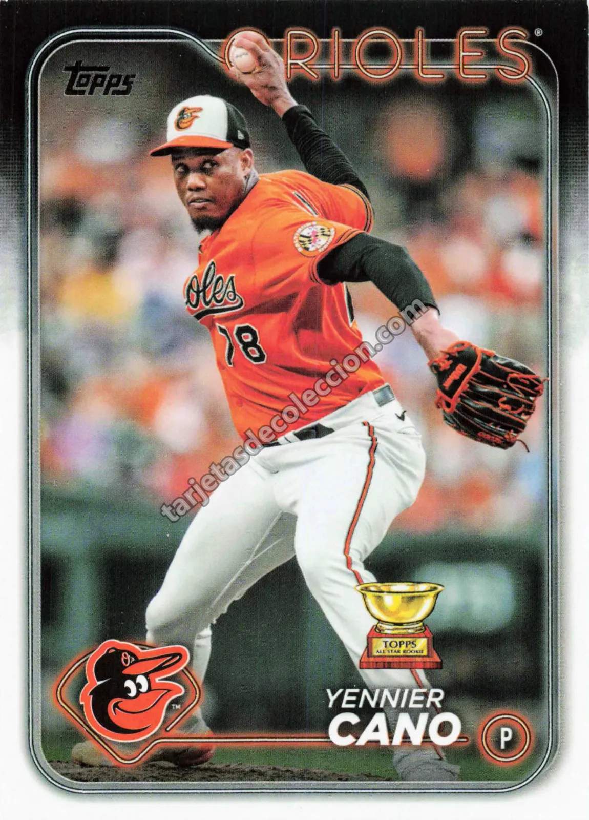 2024 Topps Series 1 Yennier Cano #158 (Baltimore Orioles)