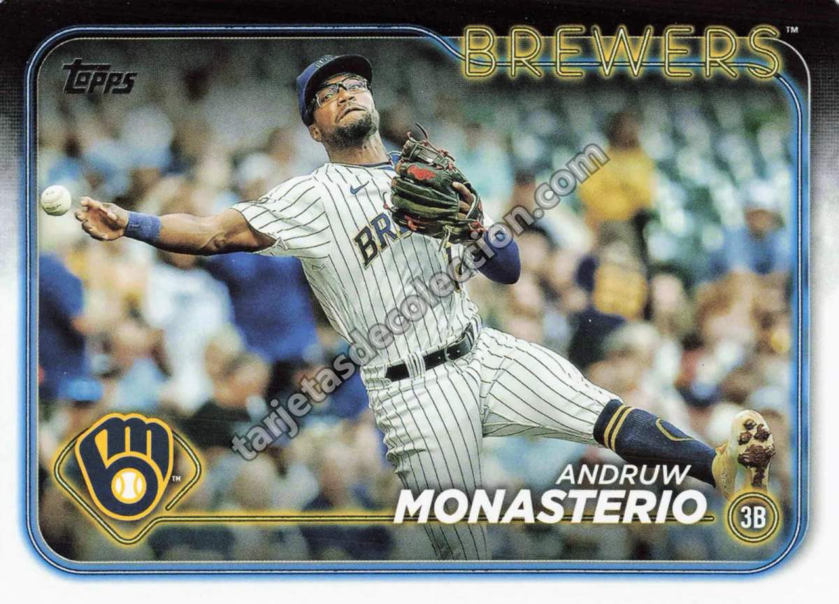 2024 Topps Series One Andruw Monasterio #240 (Milwaukee Brewers)