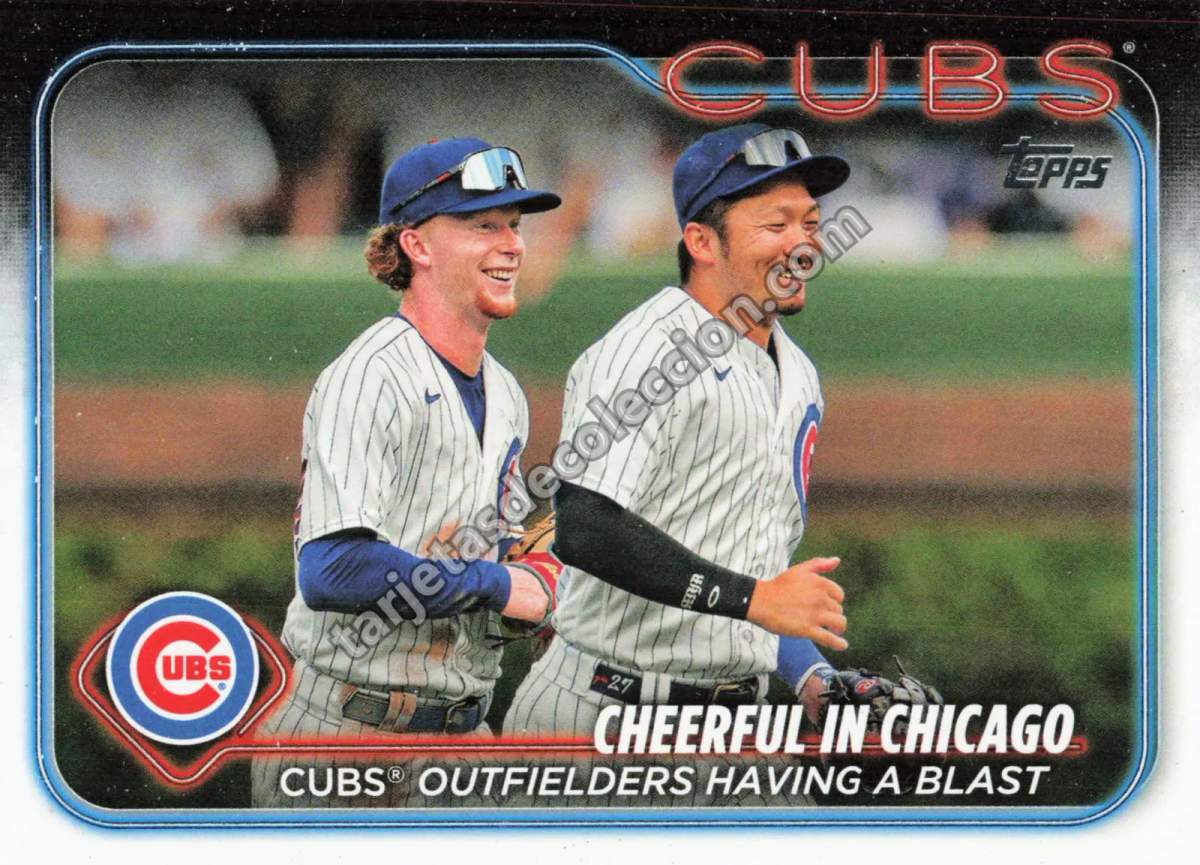 2024 Topps Series Two Chicago Cubs Team Card #371 (Cheerful in Chicago)