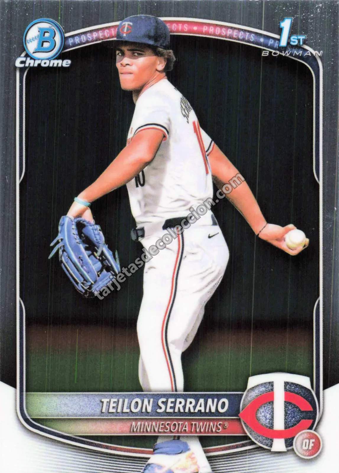 2025 Bowman Chrome Prospects Teilon Serrano BCP-188 (Minnesota Twins)