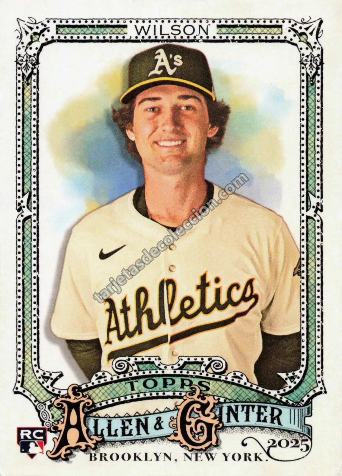 2025 Topps Allen & Ginter Jacob Wilson #105 (Oakland Athletics)